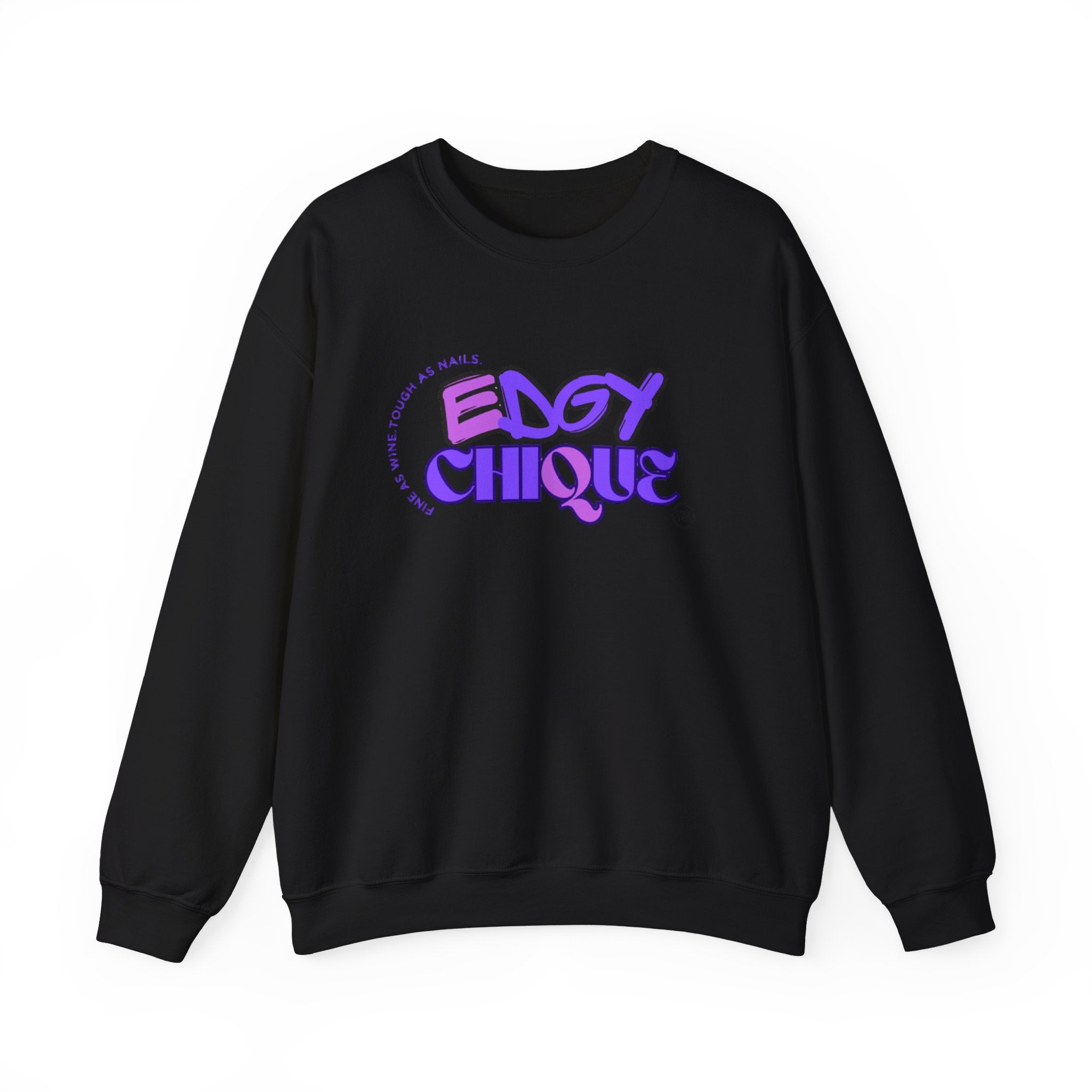 Collection of Edgy Chique Crewneck Sweatshirt - Trendy Design for Confident Women in a gallery layout