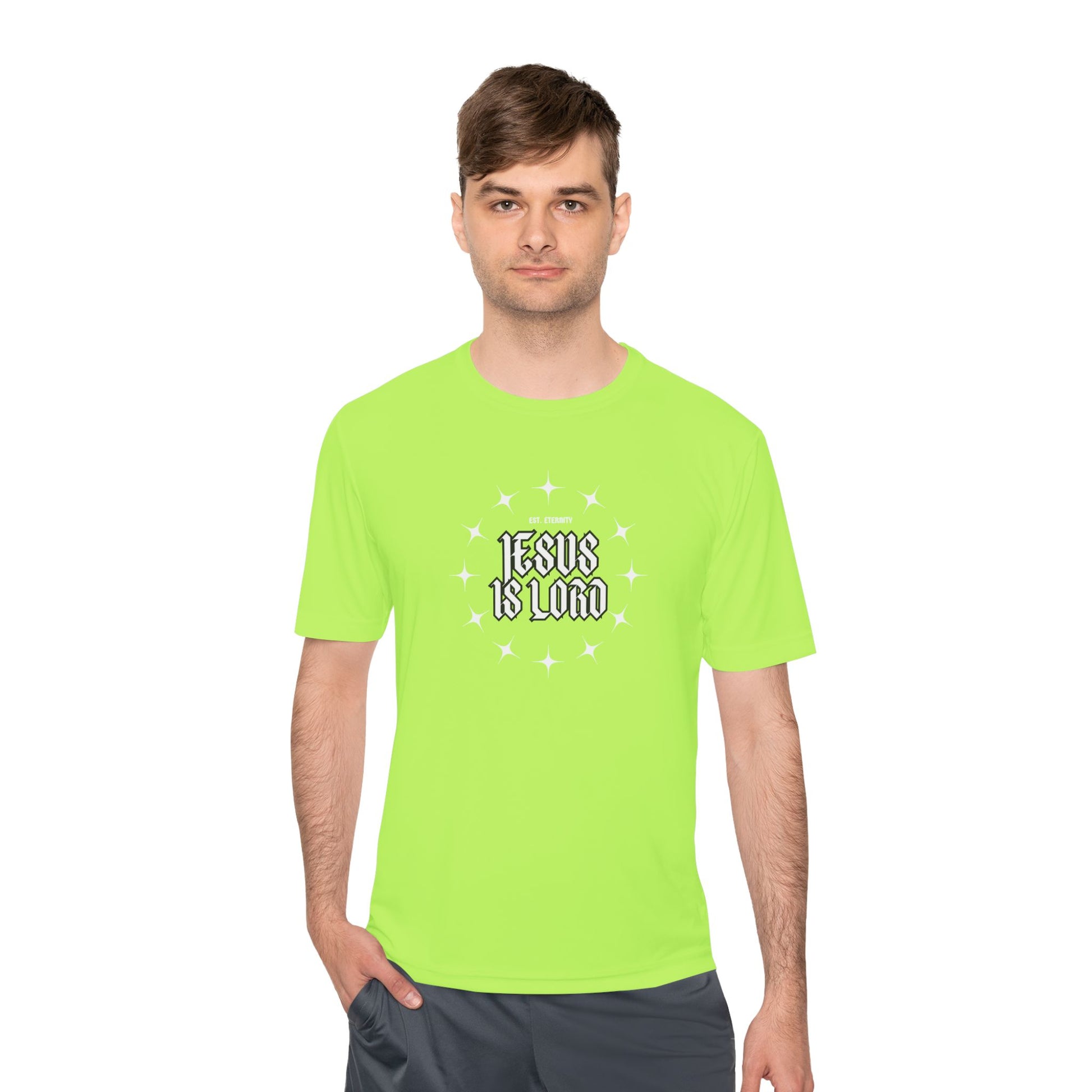 Unisex Moisture Wicking Tee - 'Jesus is Lord' Inspirational Activewear