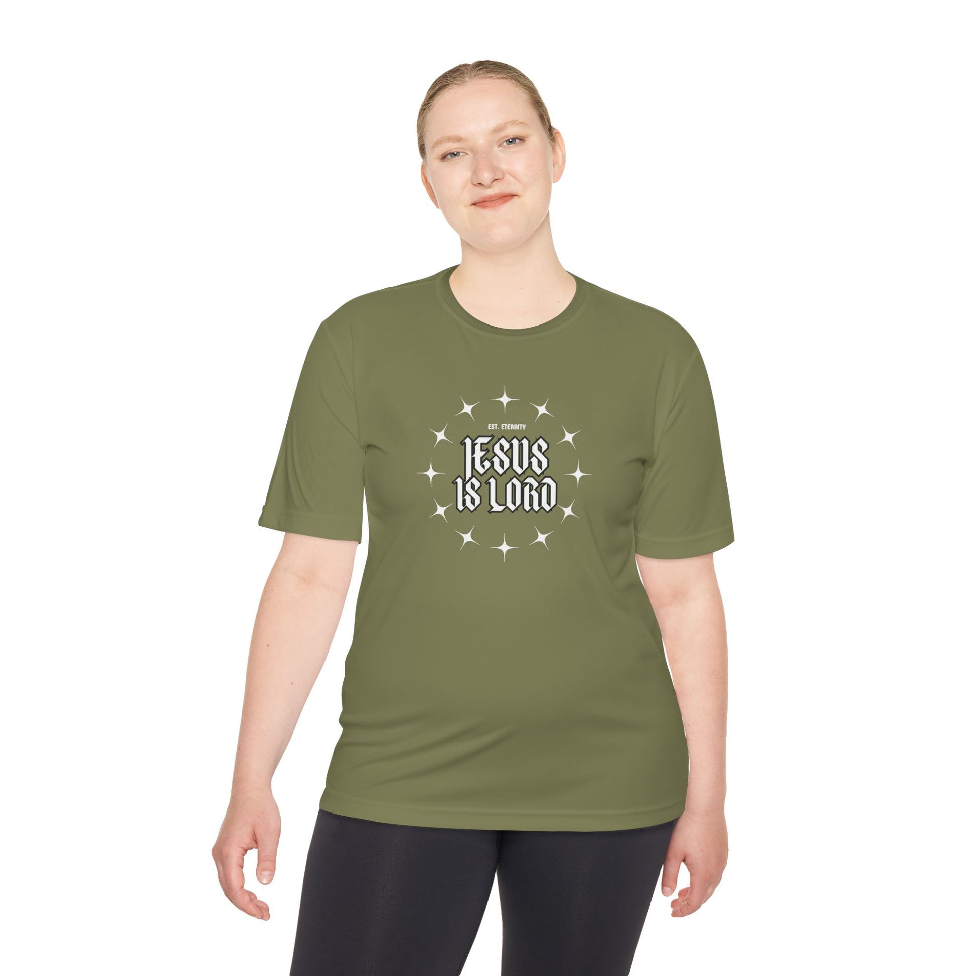 Unisex Moisture Wicking Tee - 'Jesus is Lord' Inspirational Activewear