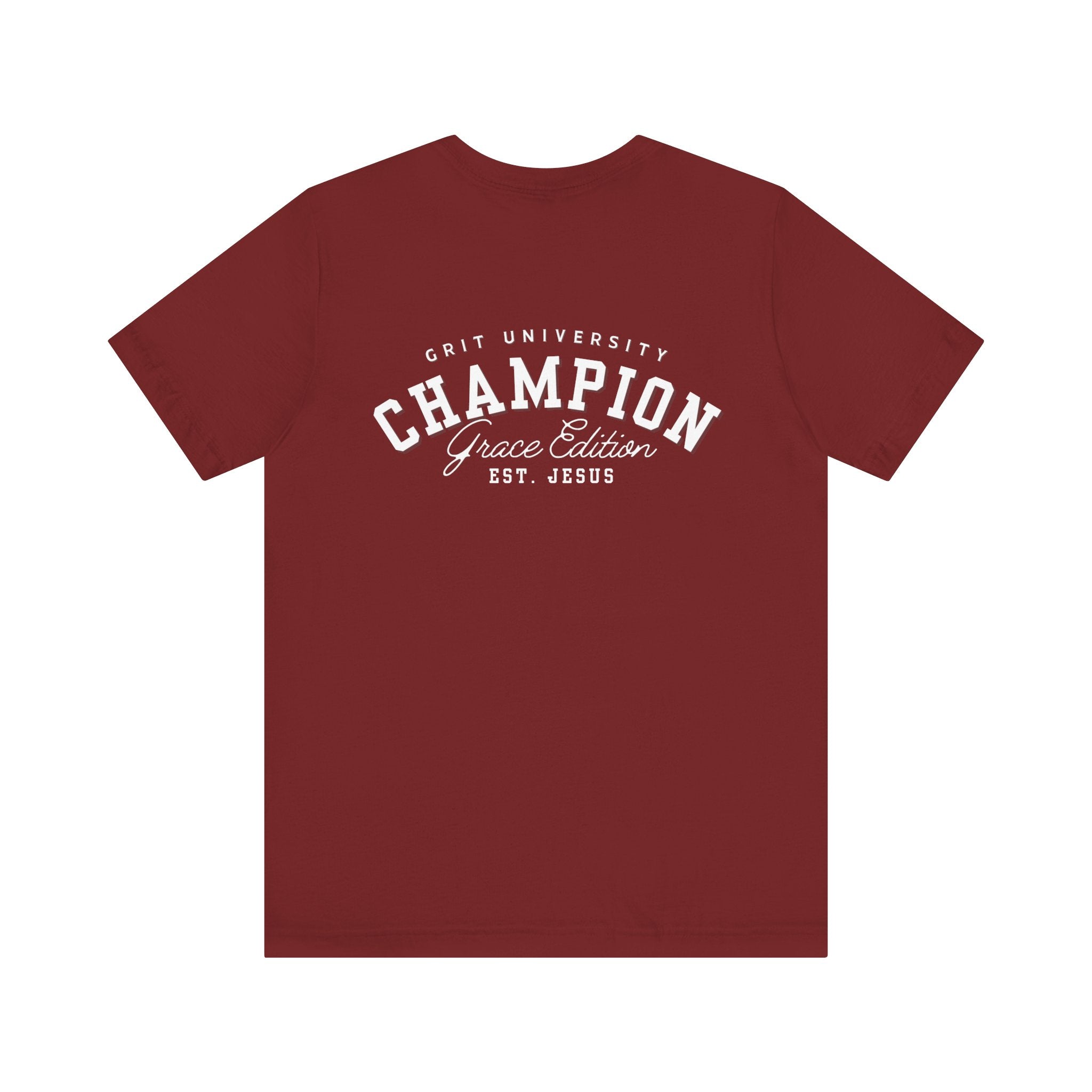 Collection of Champion Spirit Unisex Tee, Motivational T-Shirt for Everyday Wear, Ideal for College Students, Athletes, Gift for Graduates in a gallery layout