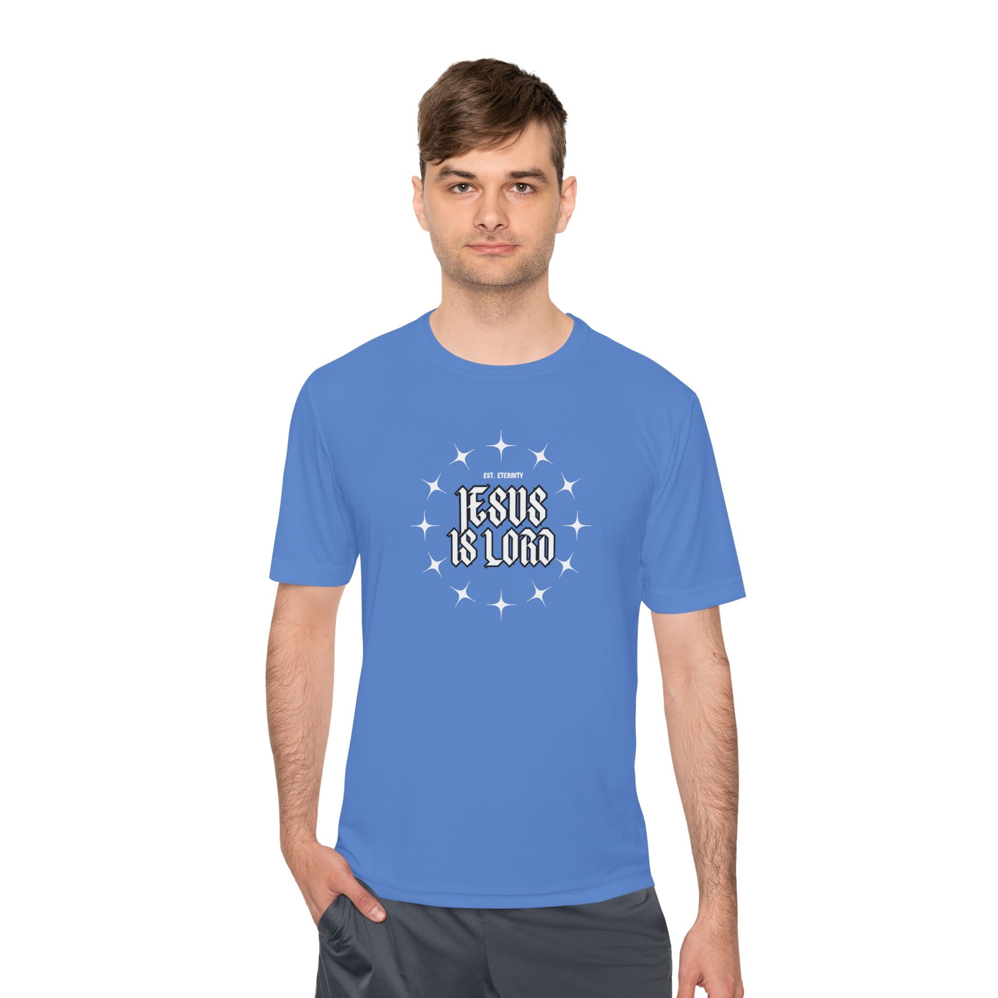 Unisex Moisture Wicking Tee - 'Jesus is Lord' Inspirational Activewear