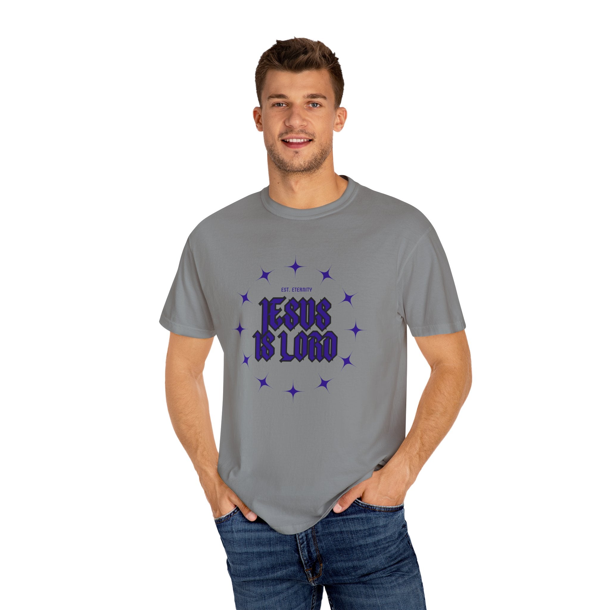 Collection of Inspirational Unisex T-Shirt - 'Jesus is Lord' Design - Perfect for Faith-Based Celebrations in a gallery layout