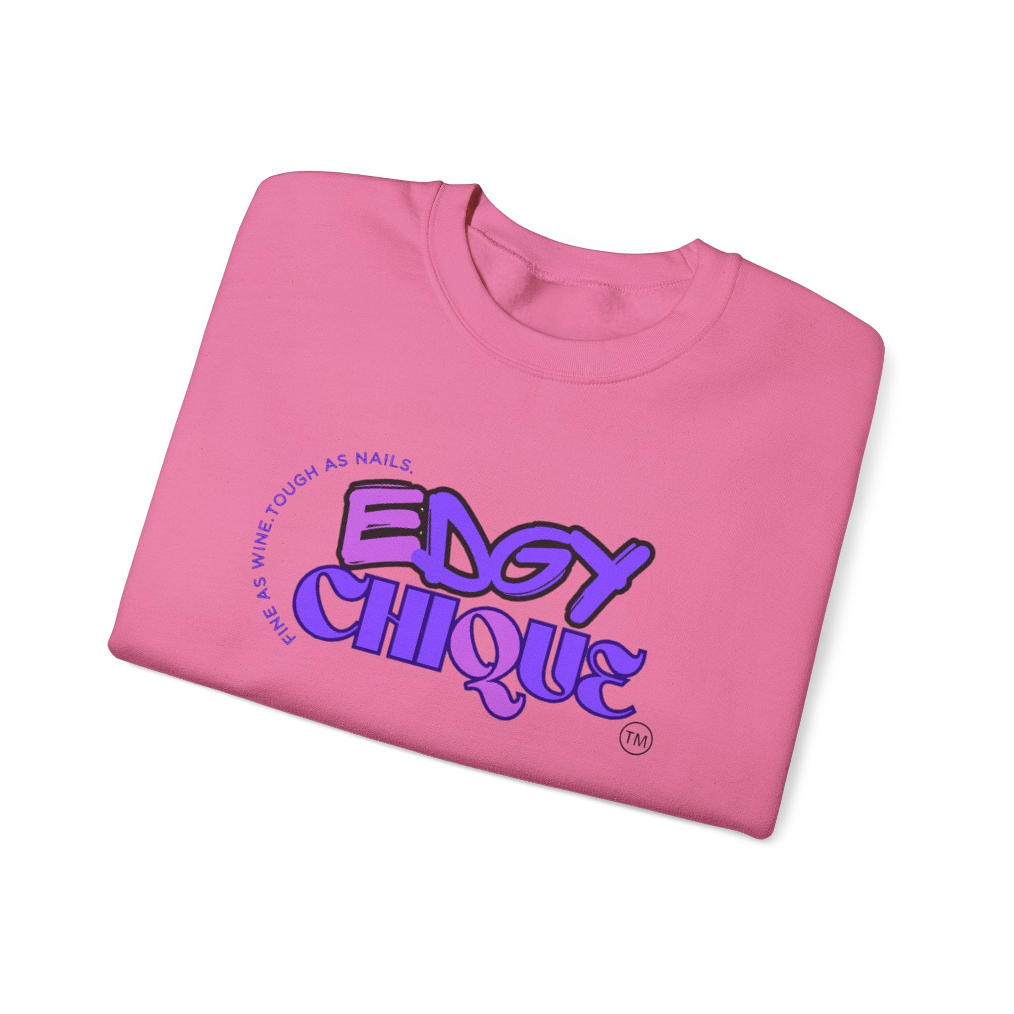 Collection of Edgy Chique Crewneck Sweatshirt - Trendy Design for Confident Women in a gallery layout