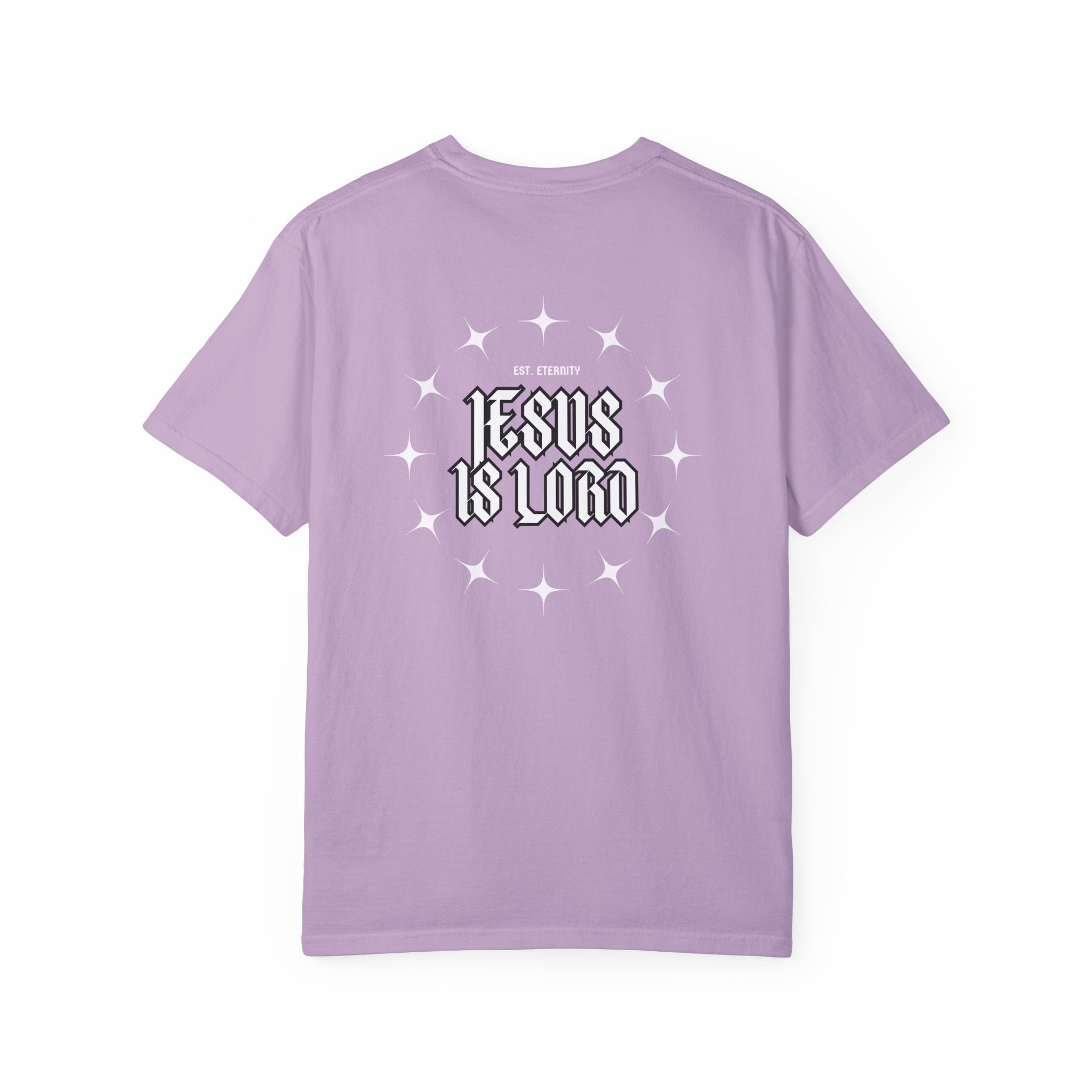 Collection of Jesus Is Lord Unisex Garment-Dyed T-Shirt - Faith-Inspired Apparel in a gallery layout