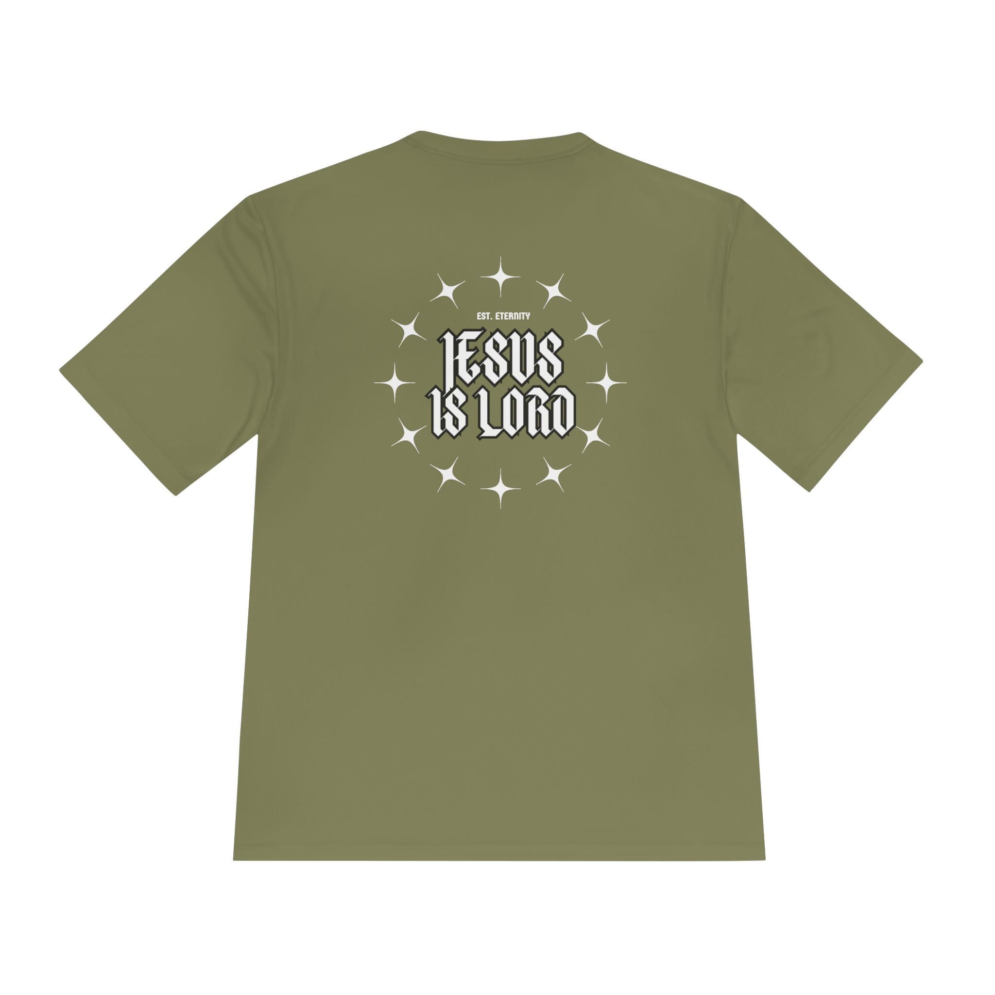 Collection of Unisex Moisture Wicking Tee - 'Jesus is Lord' Inspirational Activewear in a gallery layout