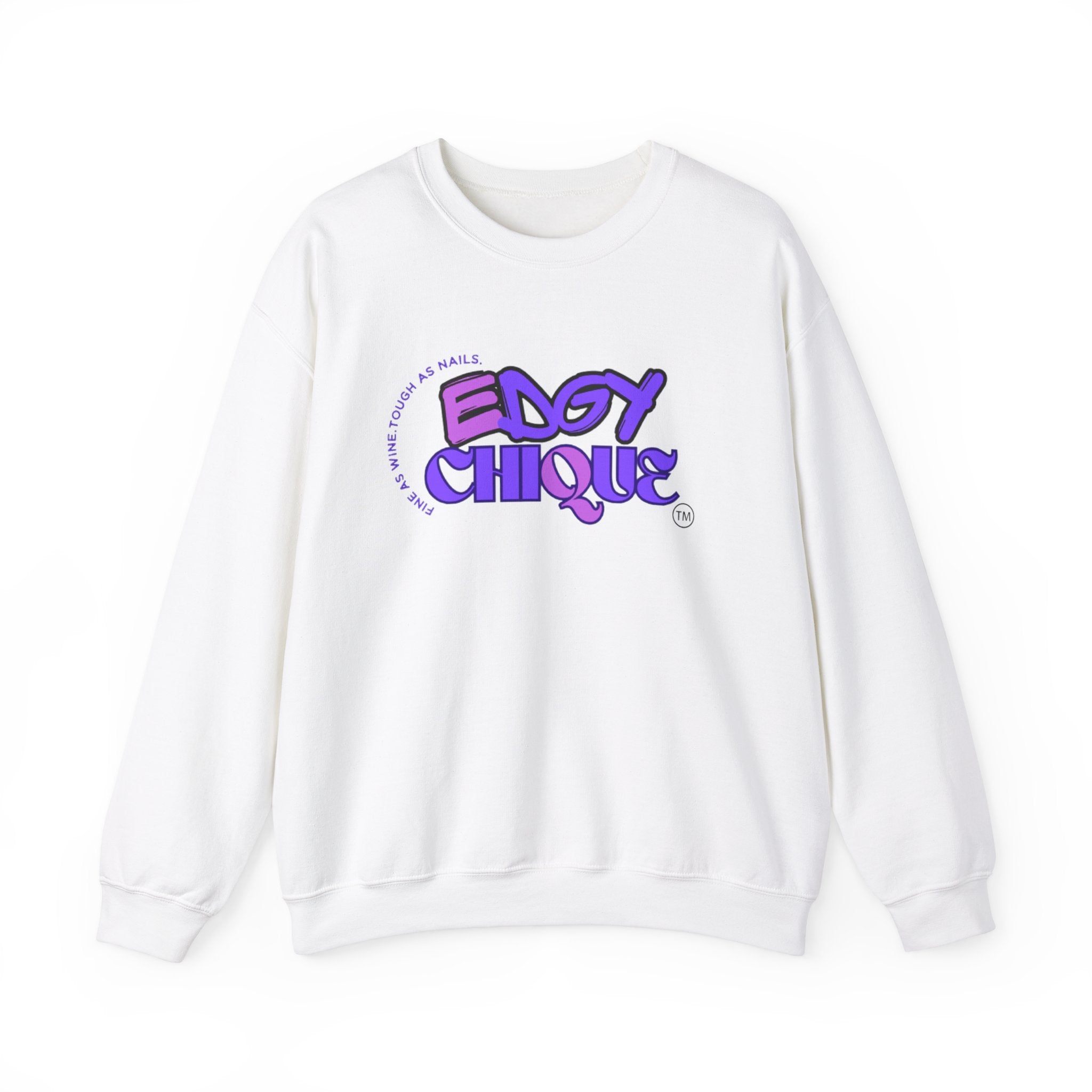 Collection of Edgy Chique Crewneck Sweatshirt - Trendy Design for Confident Women in a gallery layout