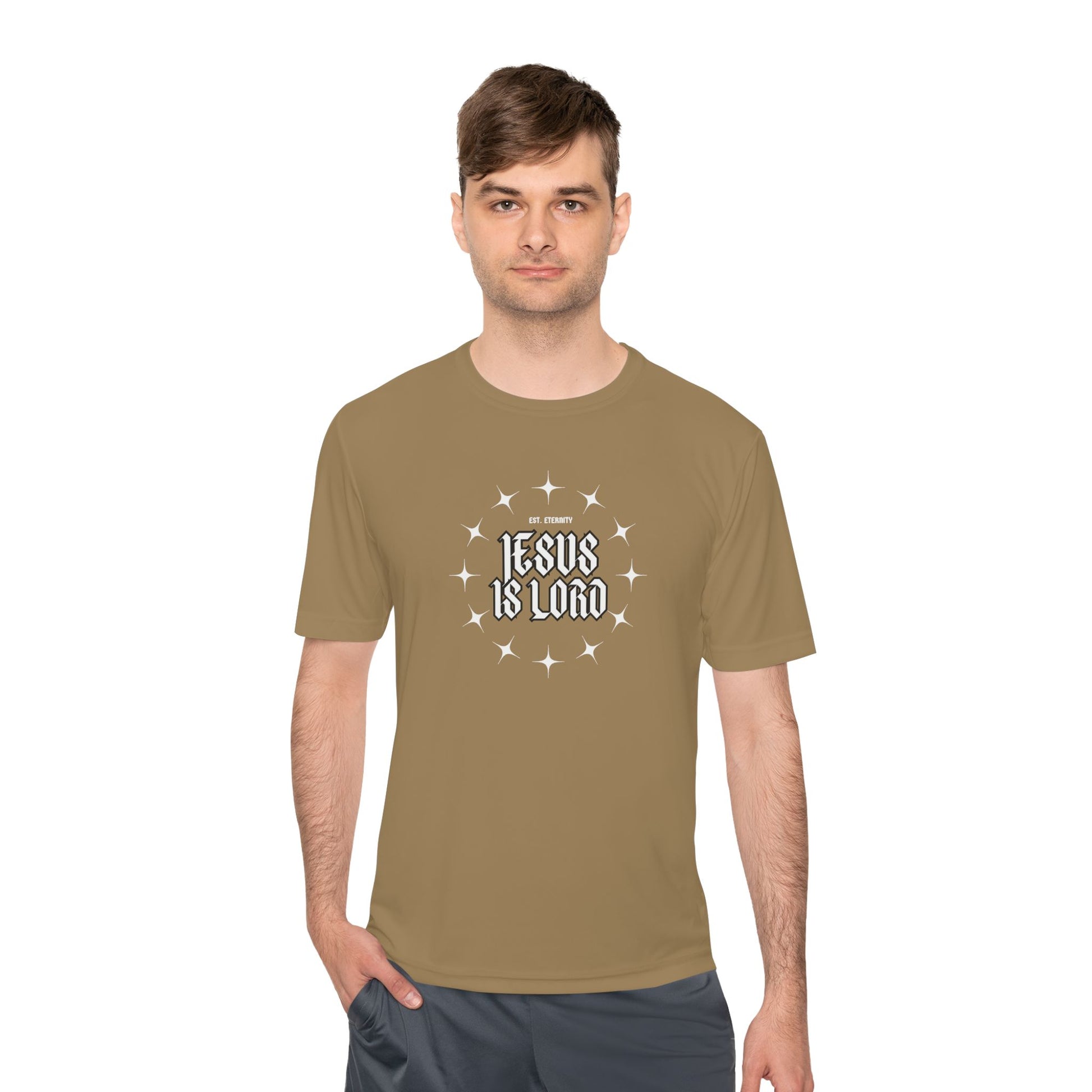 Unisex Moisture Wicking Tee - 'Jesus is Lord' Inspirational Activewear