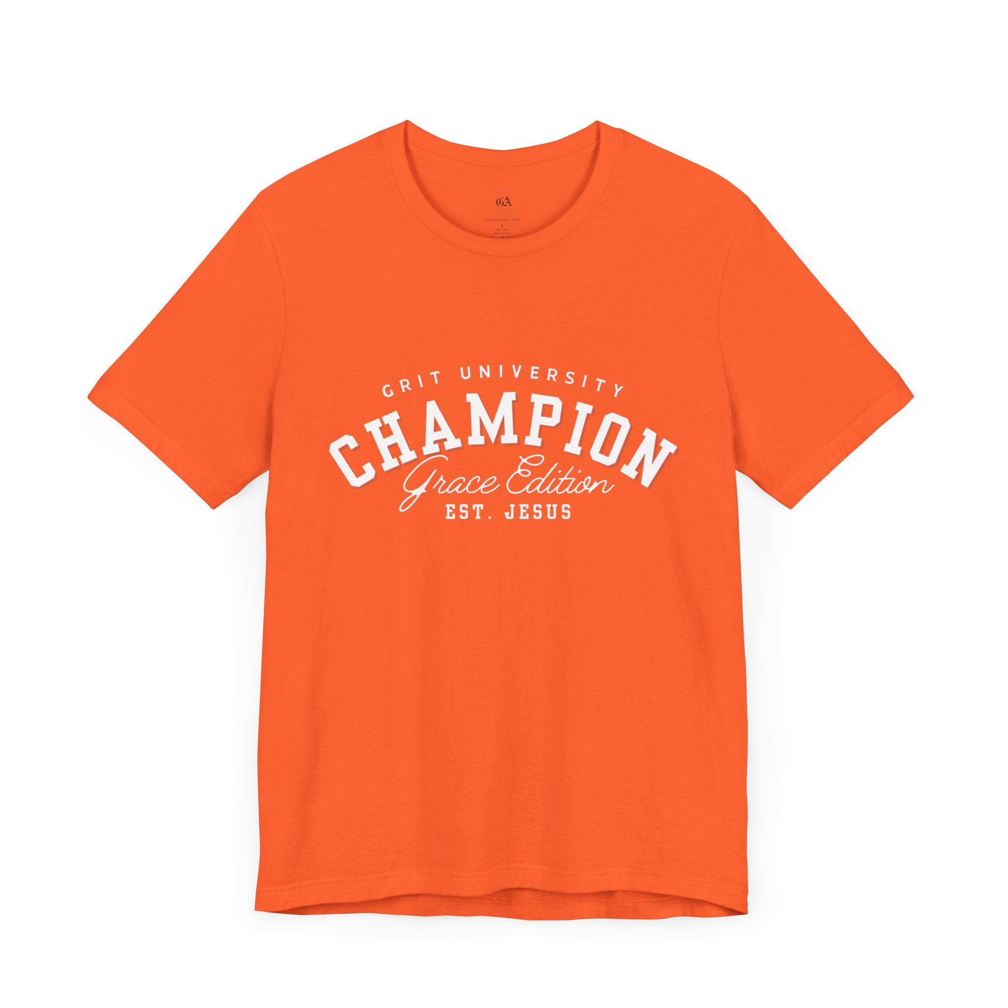 Collection of Champion Spirit Unisex Tee, Motivational T-Shirt for Everyday Wear, Ideal for College Students, Athletes, Gift for Graduates in a gallery layout
