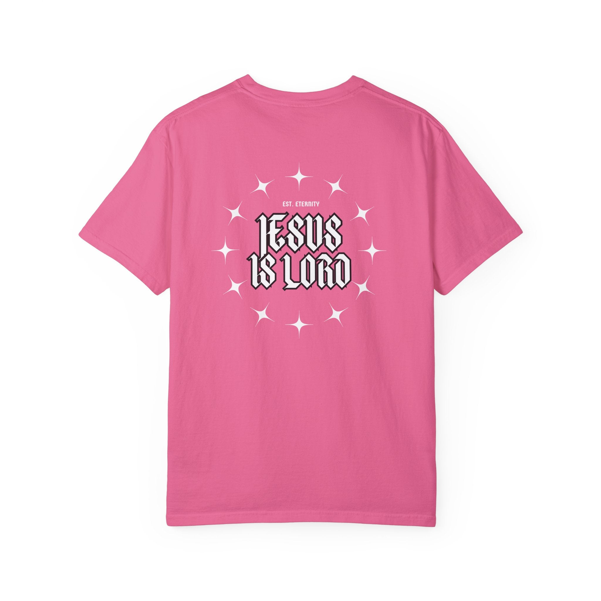 Collection of Jesus Is Lord Unisex Garment-Dyed T-Shirt - Faith-Inspired Apparel in a gallery layout
