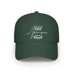 Collection of Jesus Crown & Thorns Low Profile Baseball Cap -Hat for Faith and Everyday Wear in a gallery layout