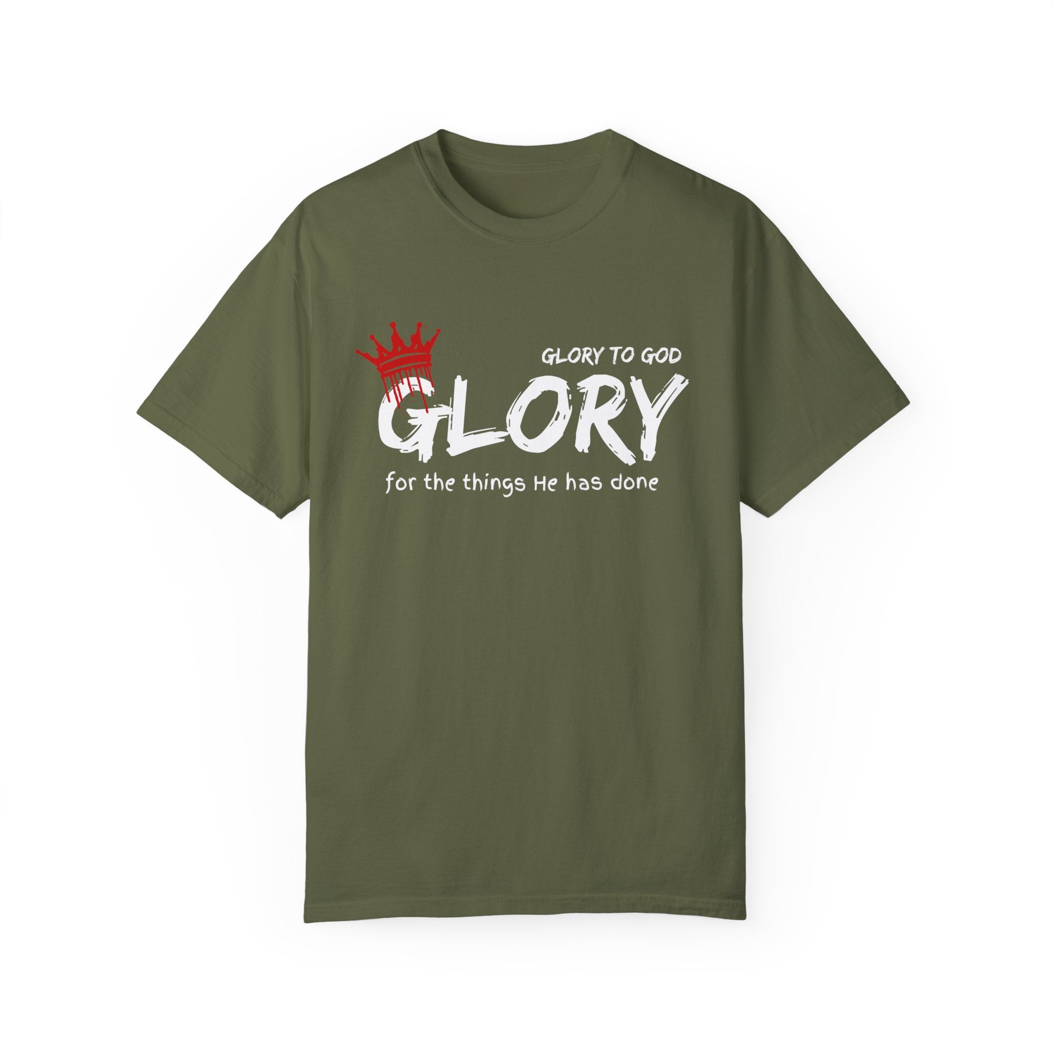 Collection of Faith-Inspired Unisex T-Shirt - 'Glory to God' Design in a gallery layout