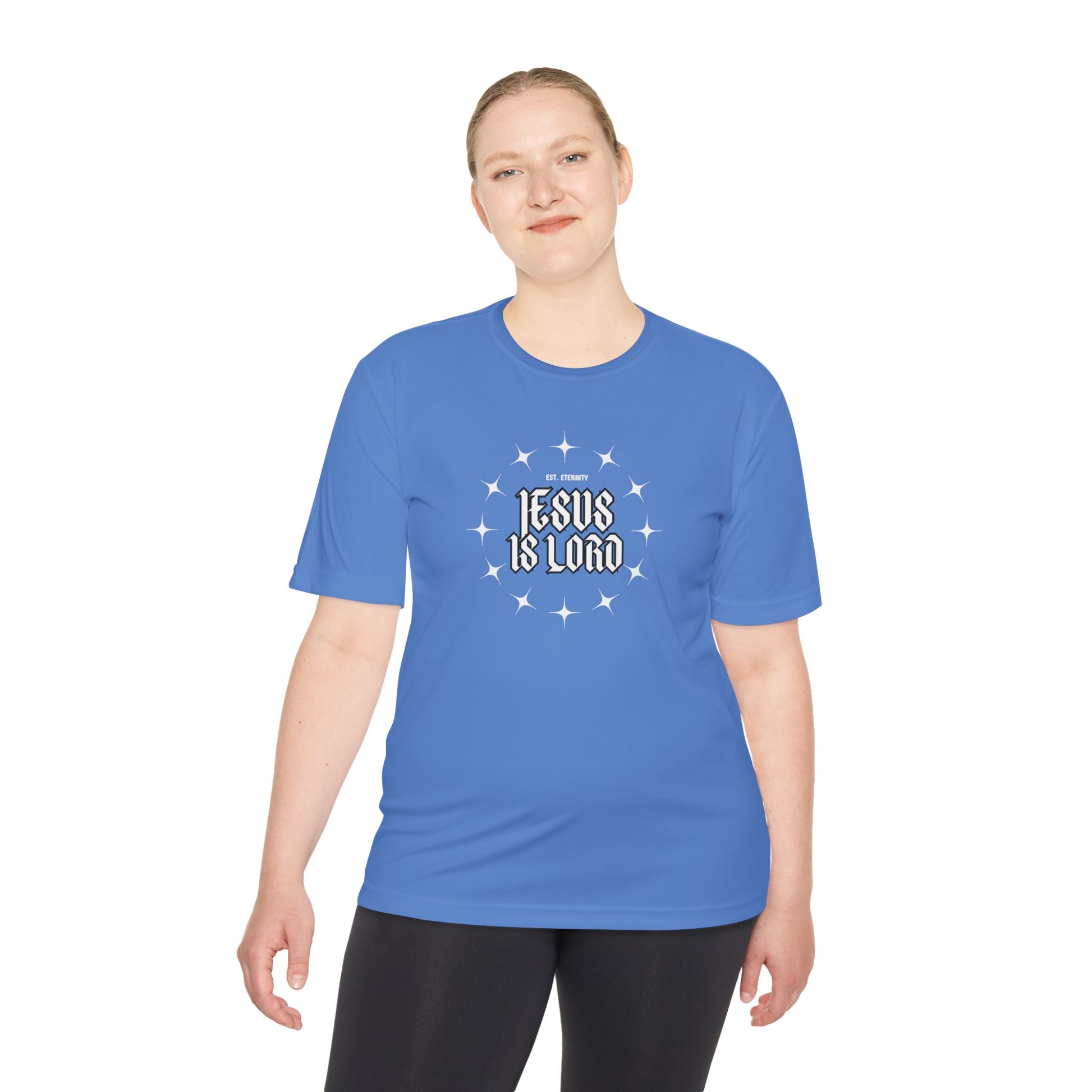 Unisex Moisture Wicking Tee - 'Jesus is Lord' Inspirational Activewear