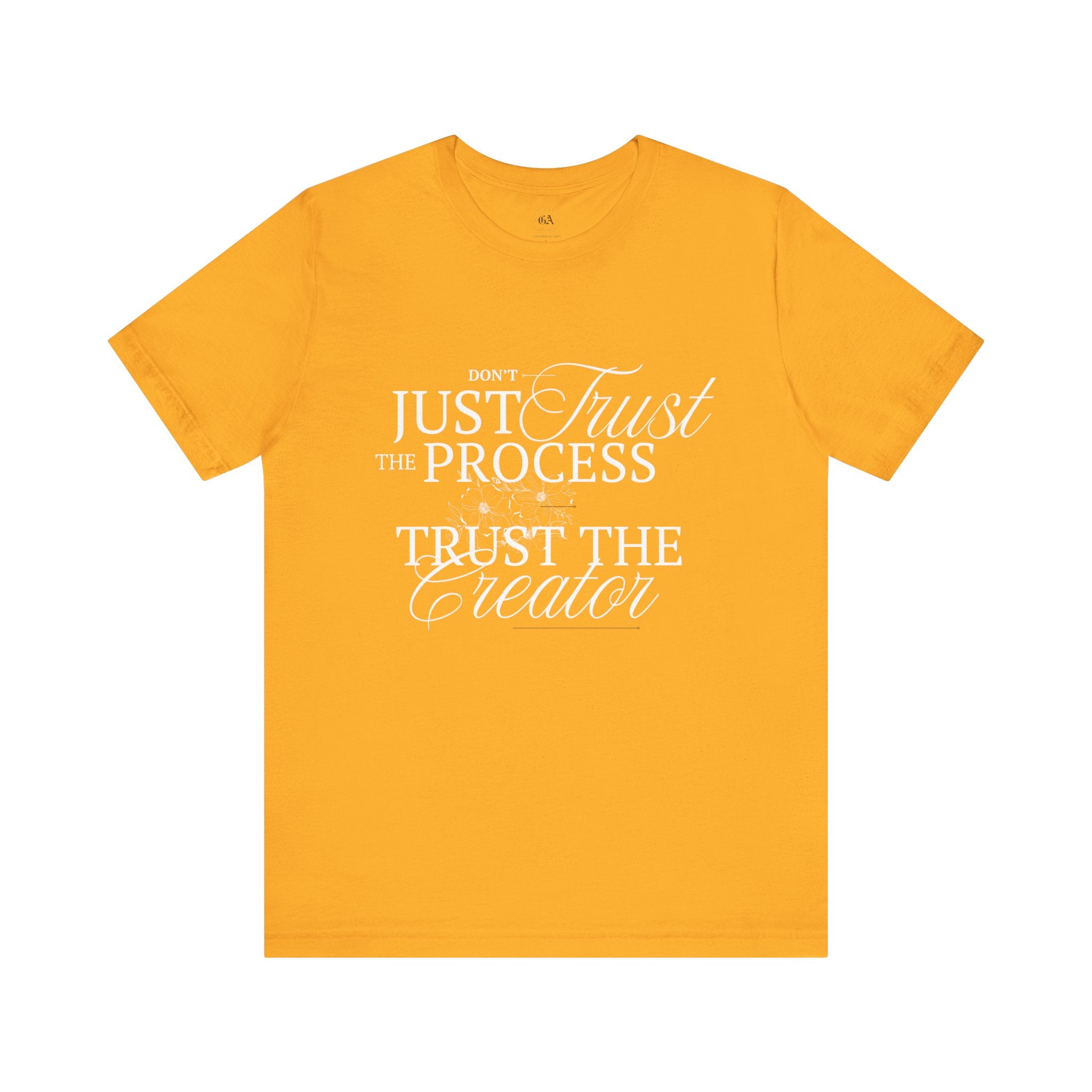 Collection of Women's Edition Inspirational Trust the Creator Tee, Motivational Shirt, Gift for Creatives, Unisex Graphic Tee, Relaxed Fit Everyday Wear in a gallery layout