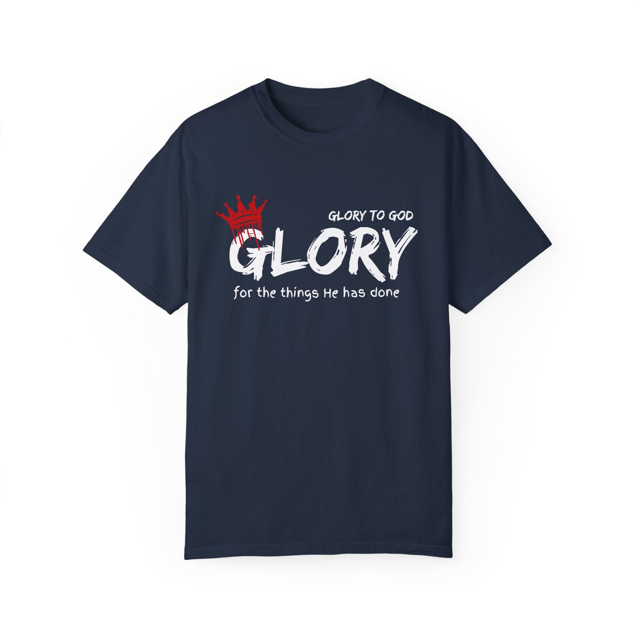 Collection of Faith-Inspired Unisex T-Shirt - 'Glory to God' Design in a gallery layout