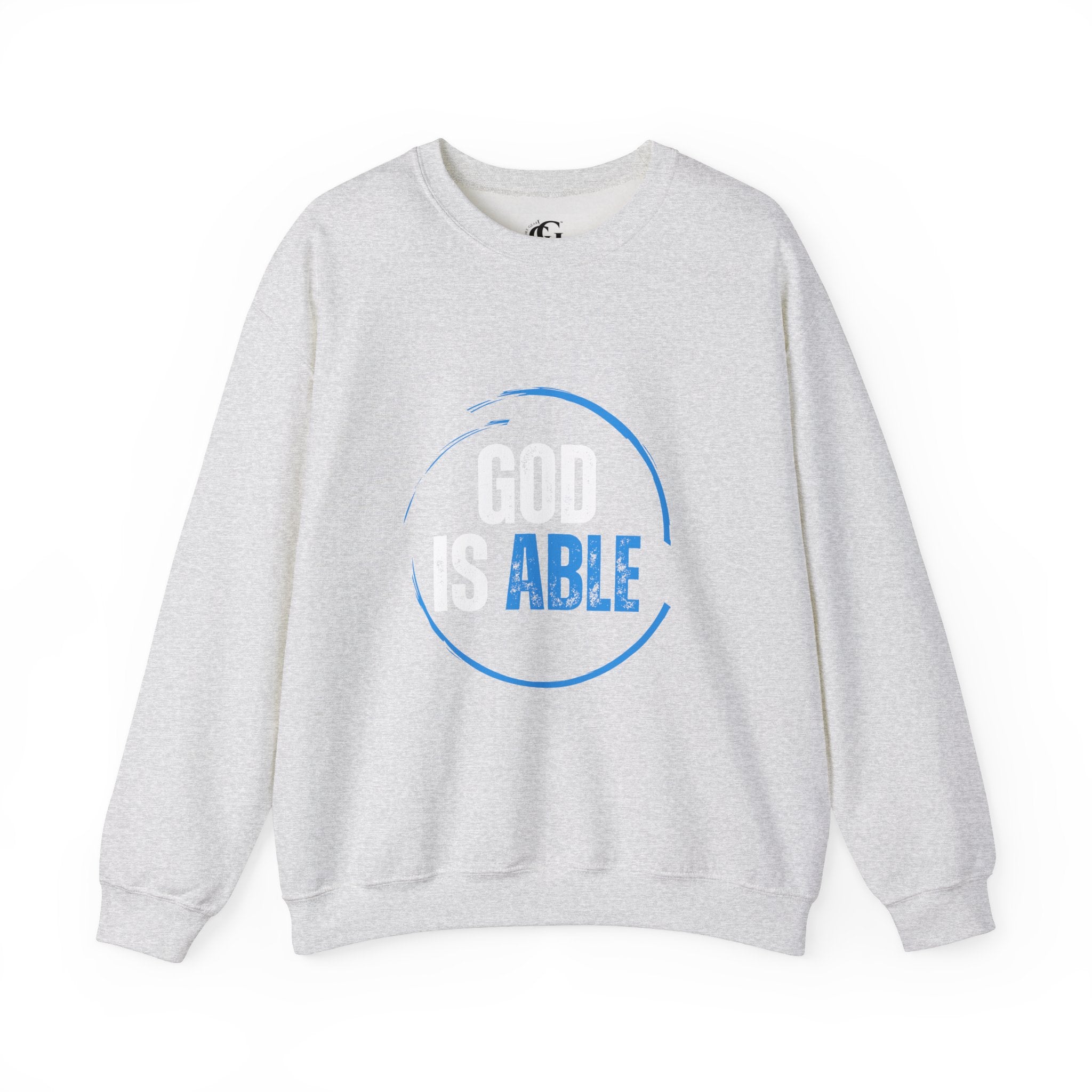 Collection of God is Able Crewneck Sweatshirt | Ephesians 3:20 in a gallery layout