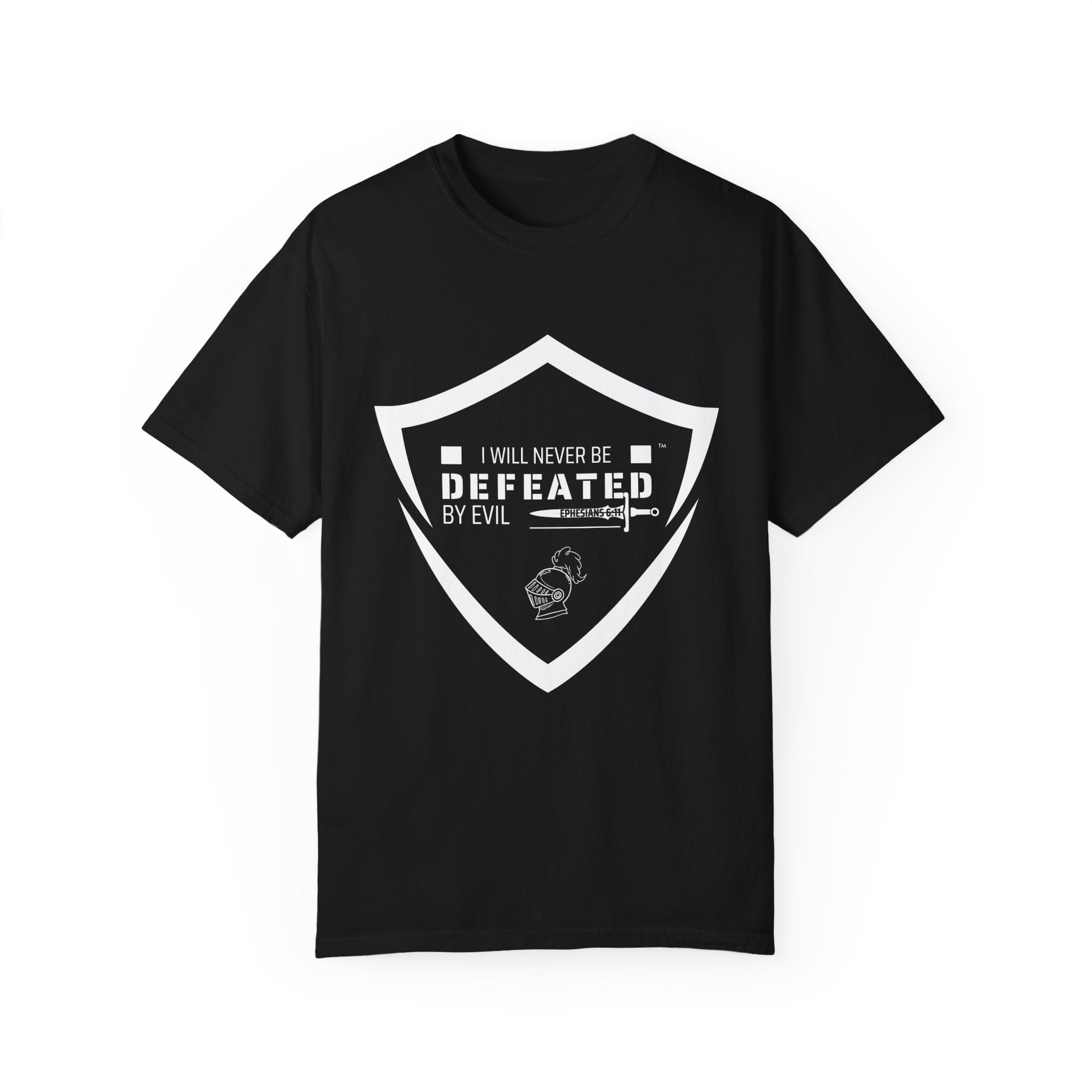 Collection of I Will Never Be Defeated T-Shirt | Unisex Garment in a gallery layout