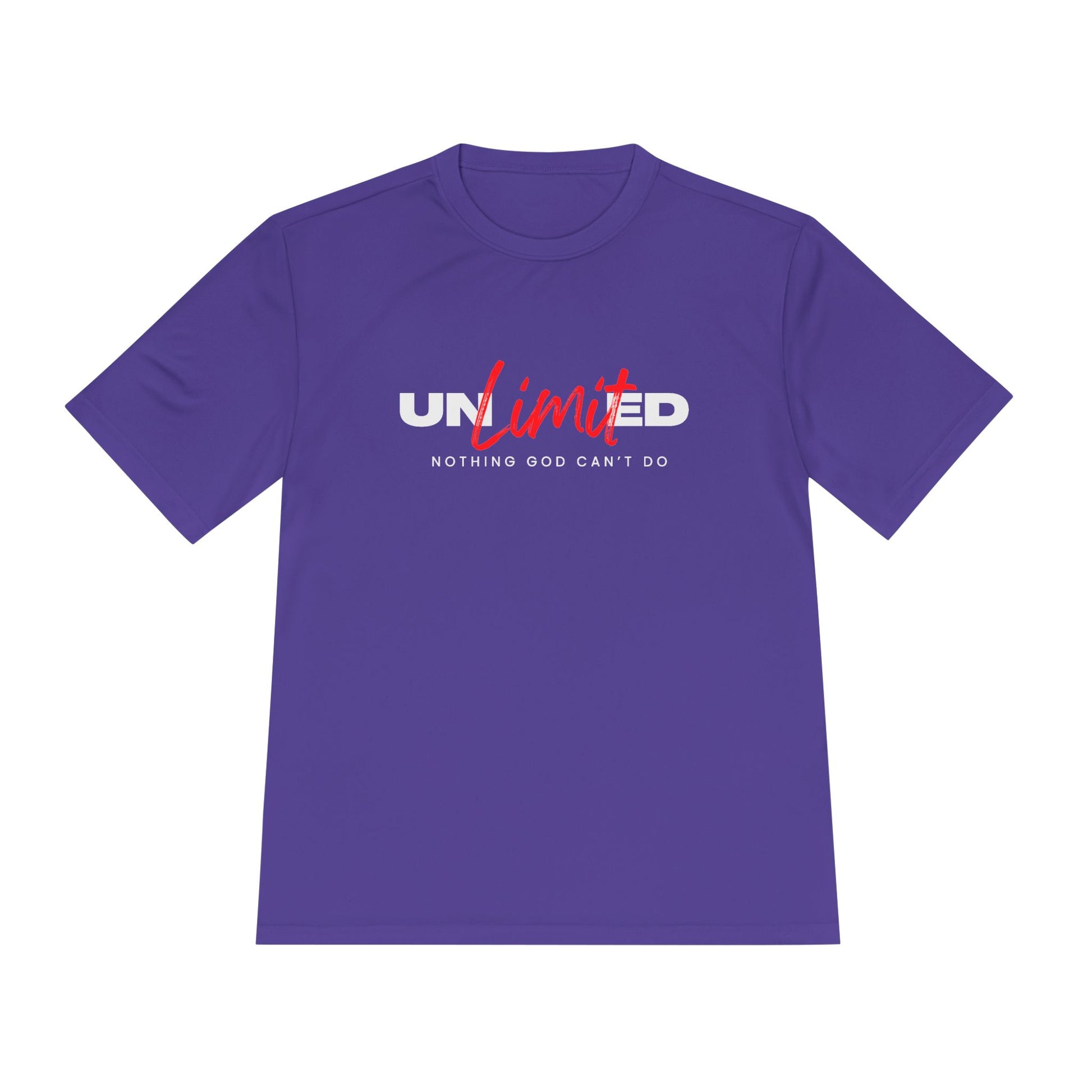 Unisex Moisture Wicking Tee - 'Unlimited' Inspirational Sportswear