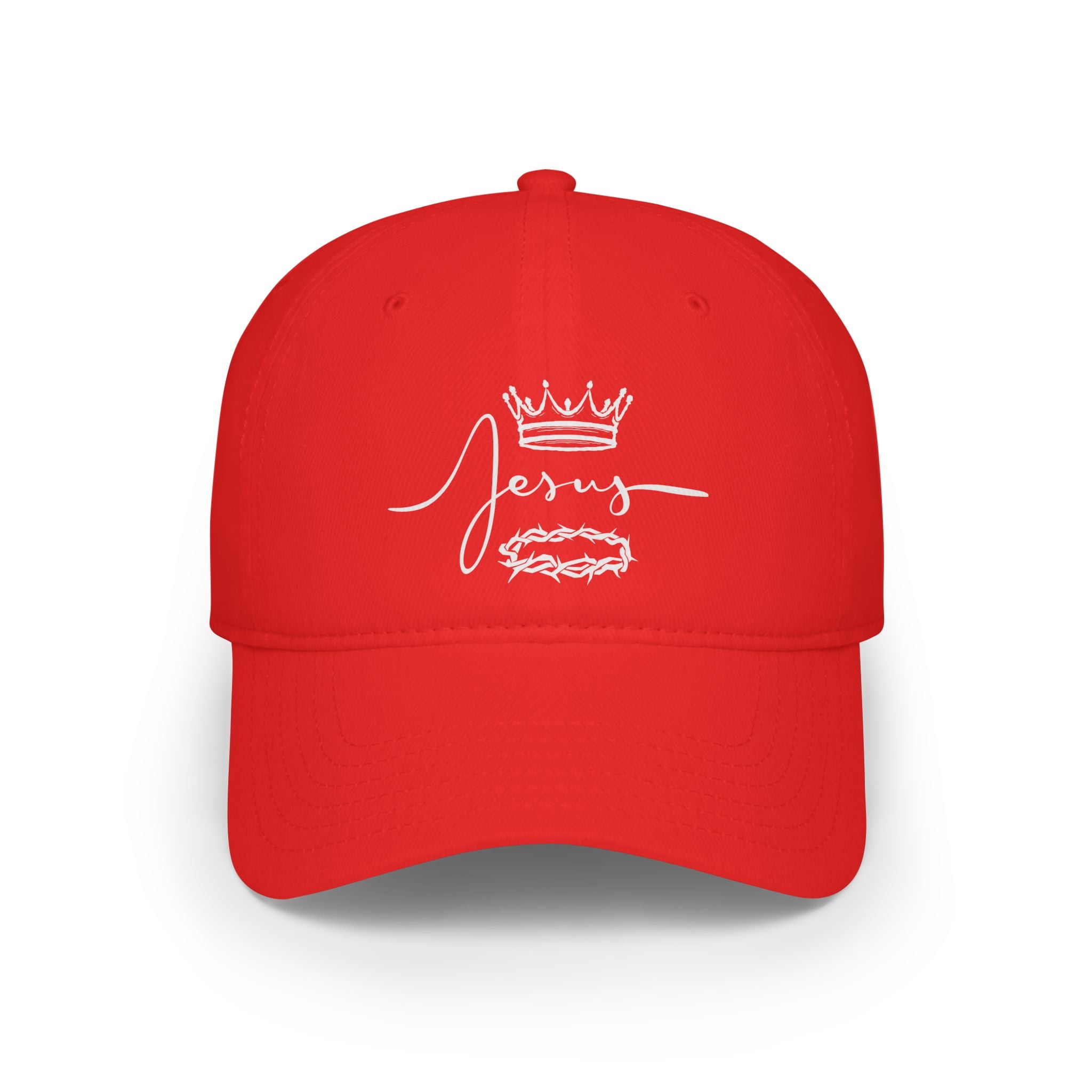 Collection of Jesus Crown & Thorns Low Profile Baseball Cap -Hat for Faith and Everyday Wear in a gallery layout