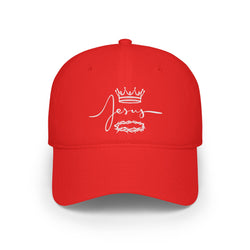 Collection of Jesus Crown & Thorns Low Profile Baseball Cap -Hat for Faith and Everyday Wear in a gallery layout