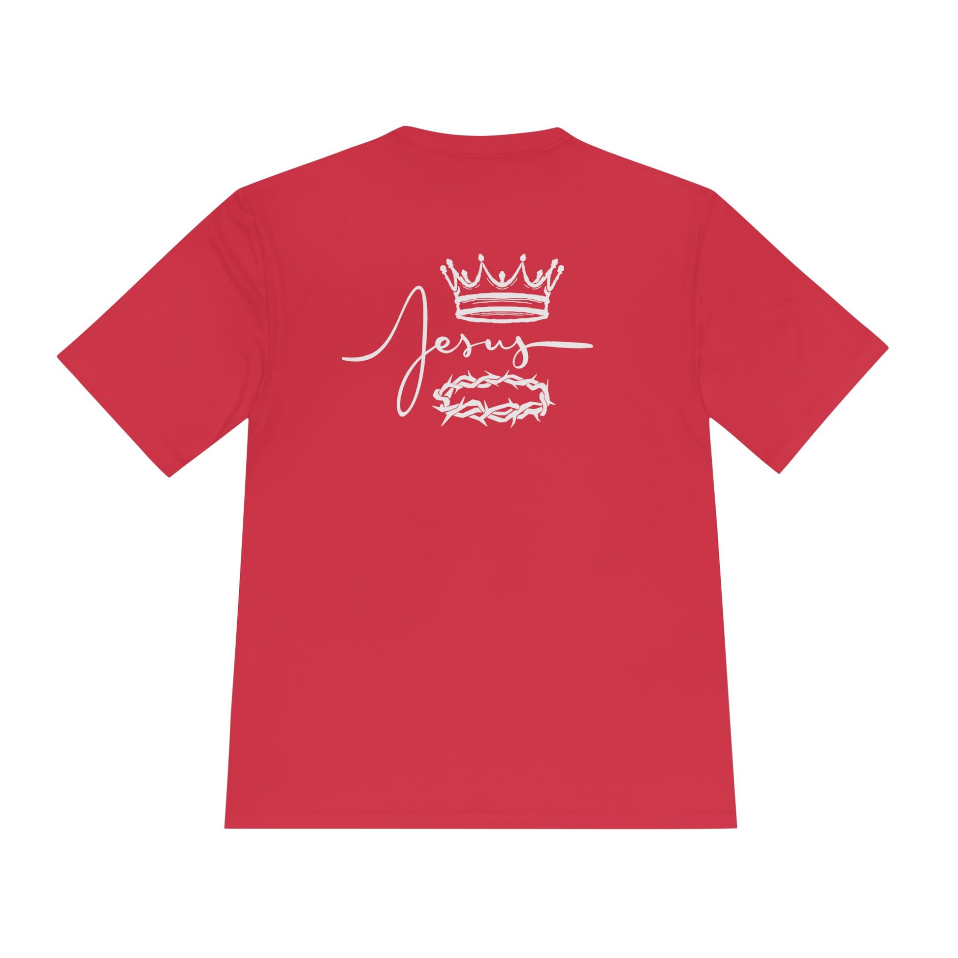 Faith-Inspired Unisex Moisture Wicking Tee - 'Jesus' Crown Design