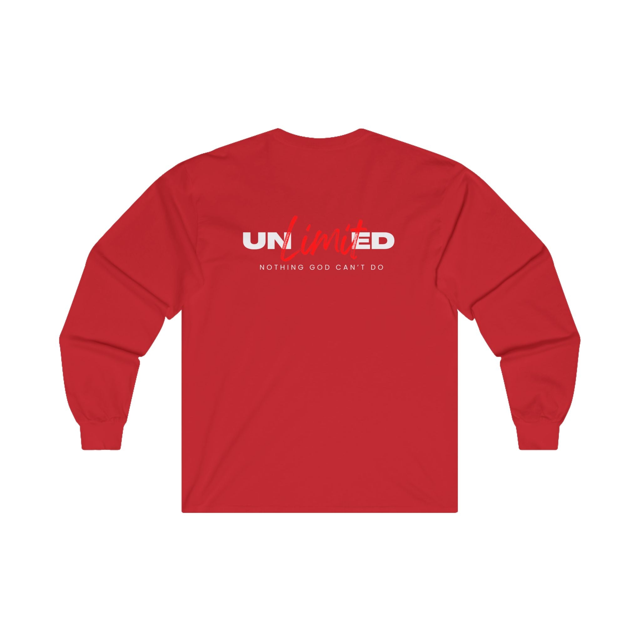 Collection of Unlimited Nothing God Can't Do - Long Sleeve Tee in a gallery layout