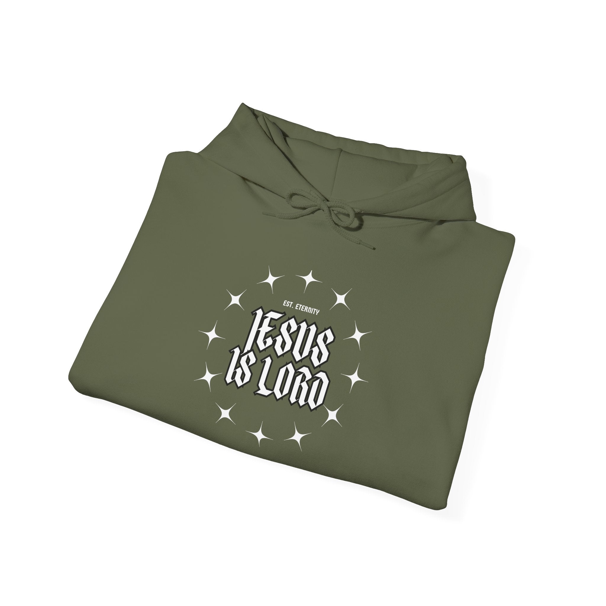 Collection of Unisex Heavy Hooded Sweatshirt - Jesus Is Lord Design in a gallery layout