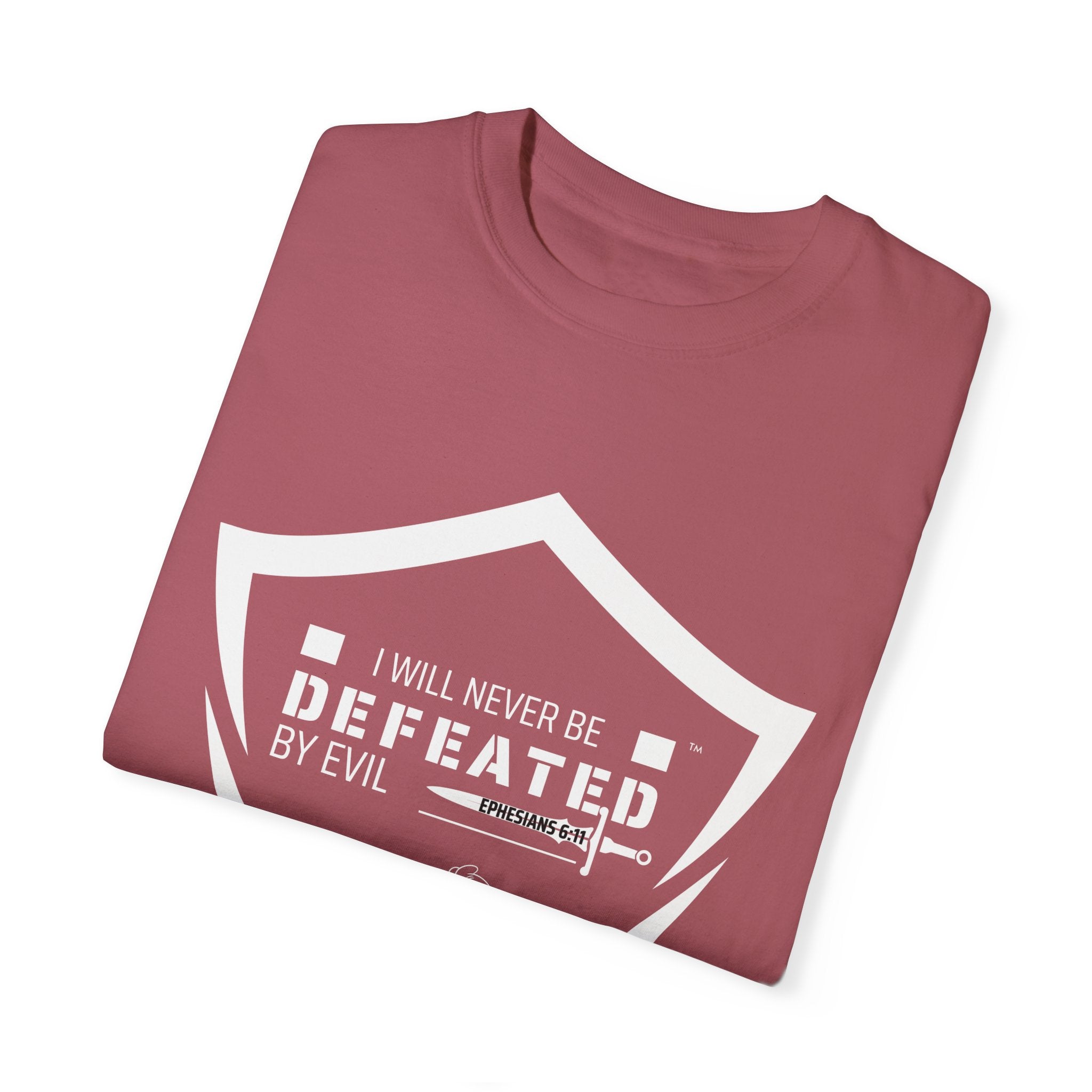 Collection of I Will Never Be Defeated T-Shirt | Unisex Garment in a gallery layout