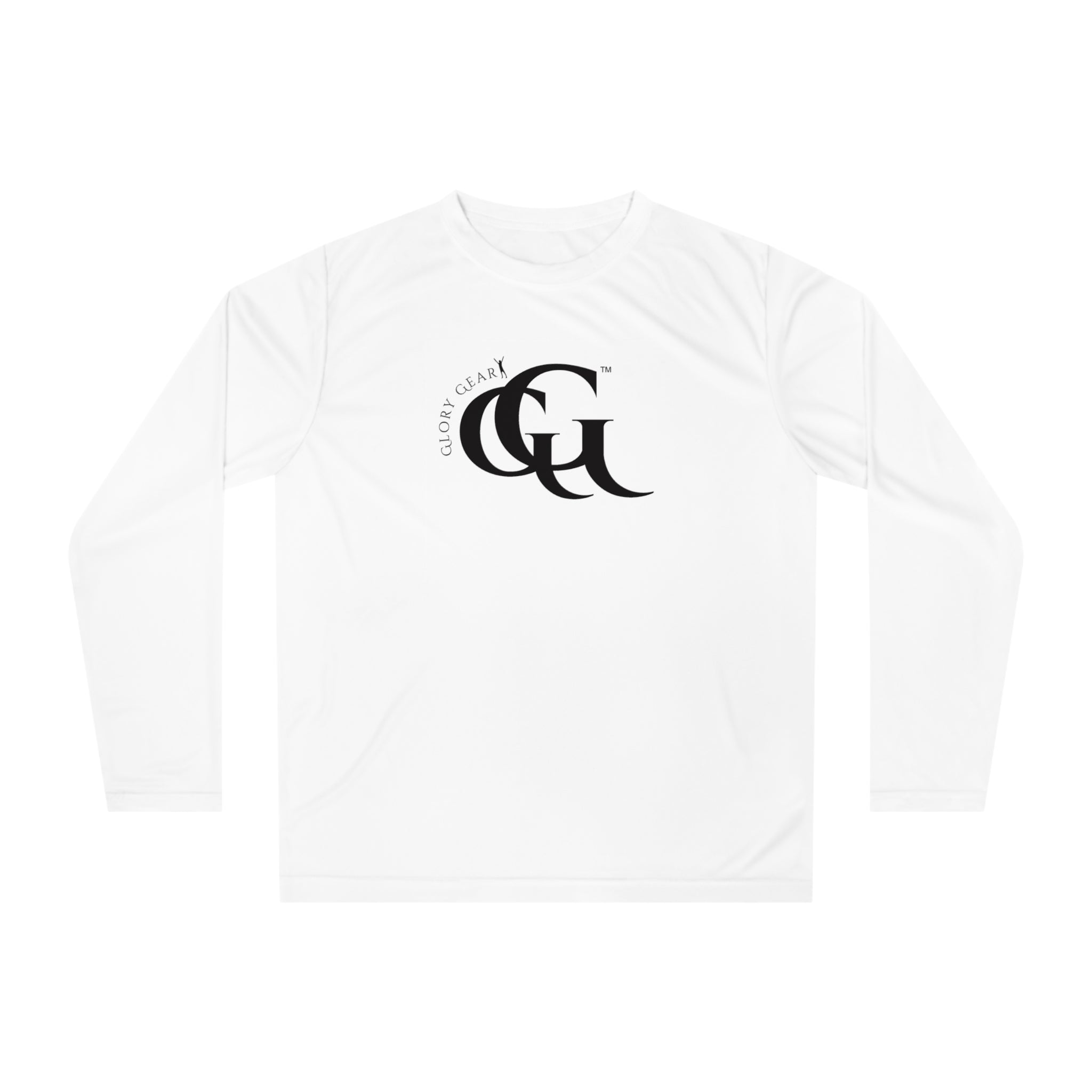 Collection of Unisex Performance Long Sleeve Shirt - 'Glory Gear' Athletic Tee for Fitness Enthusiasts in a gallery layout