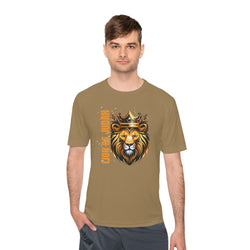 Collection of Lion of Judah Unisex Moisture Wicking Tee - Stylish Performance Shirt for Active Lifestyle in a gallery layout