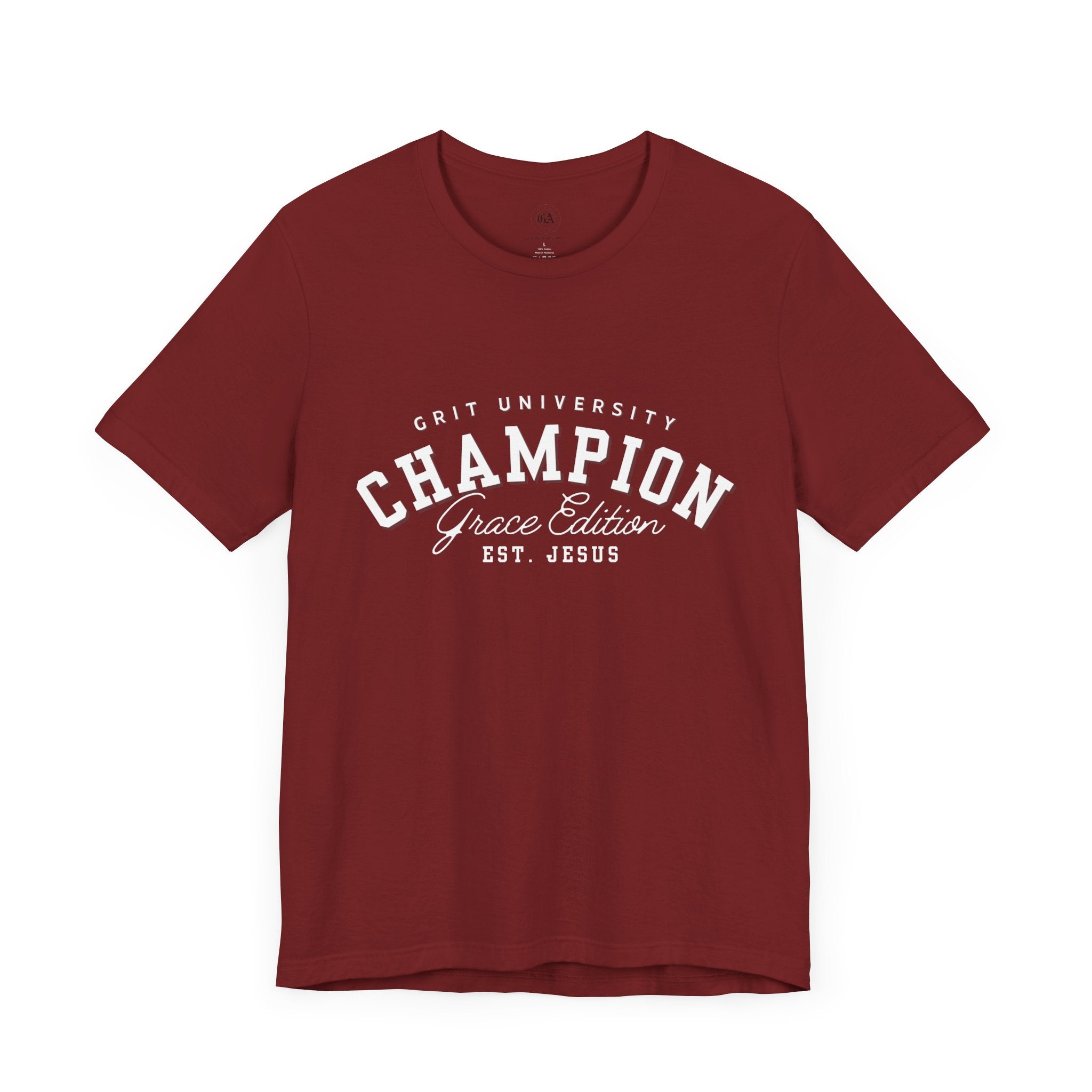 Collection of Champion Spirit Unisex Tee, Motivational T-Shirt for Everyday Wear, Ideal for College Students, Athletes, Gift for Graduates in a gallery layout