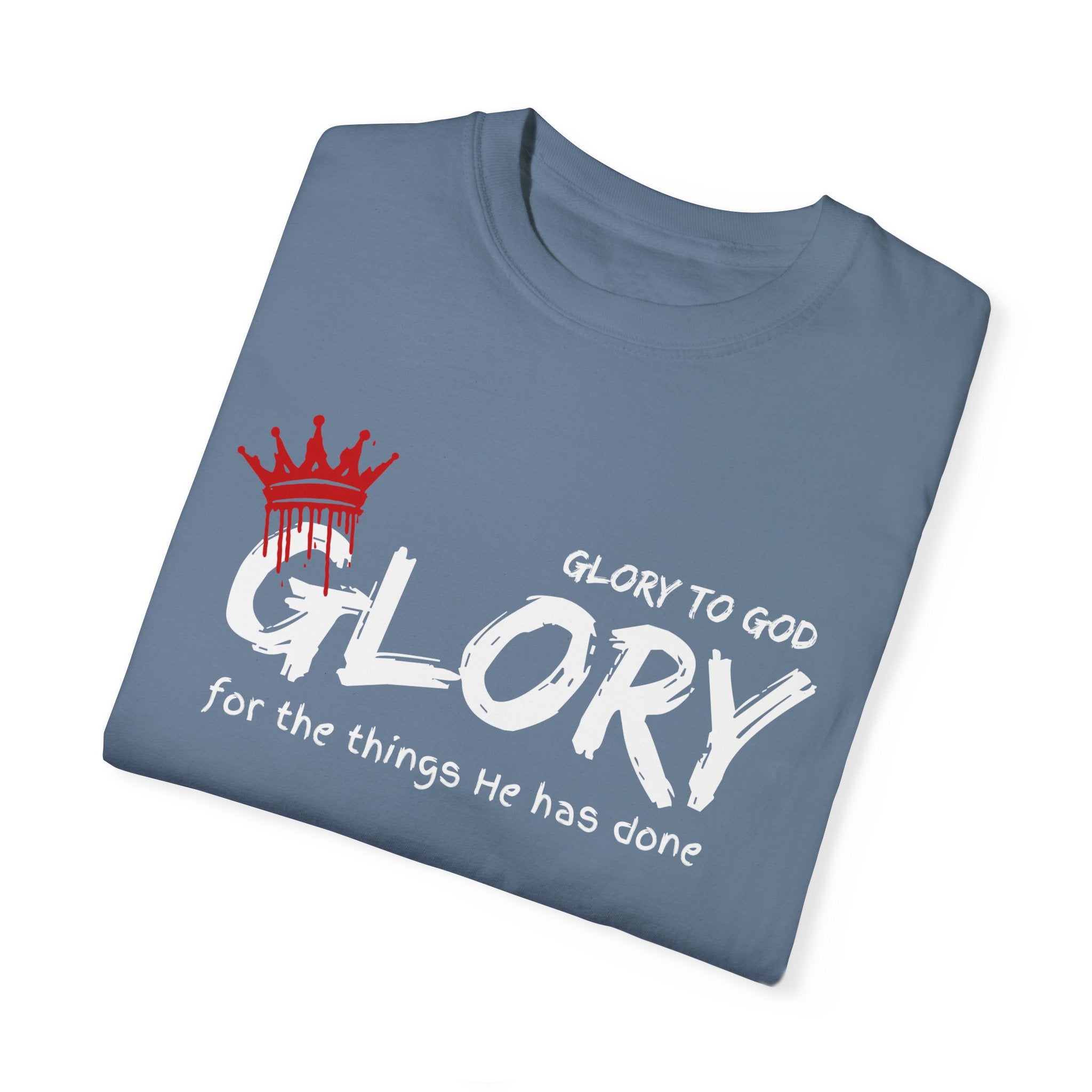 Collection of Faith-Inspired Unisex T-Shirt - 'Glory to God' Design in a gallery layout