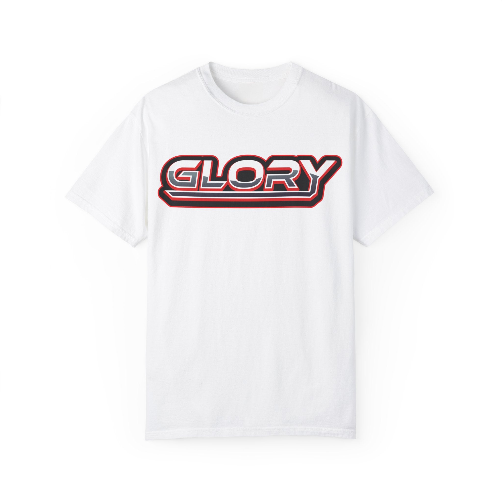 Collection of Unisex 'GLORY' Graphic Tee for Casual Style in a gallery layout