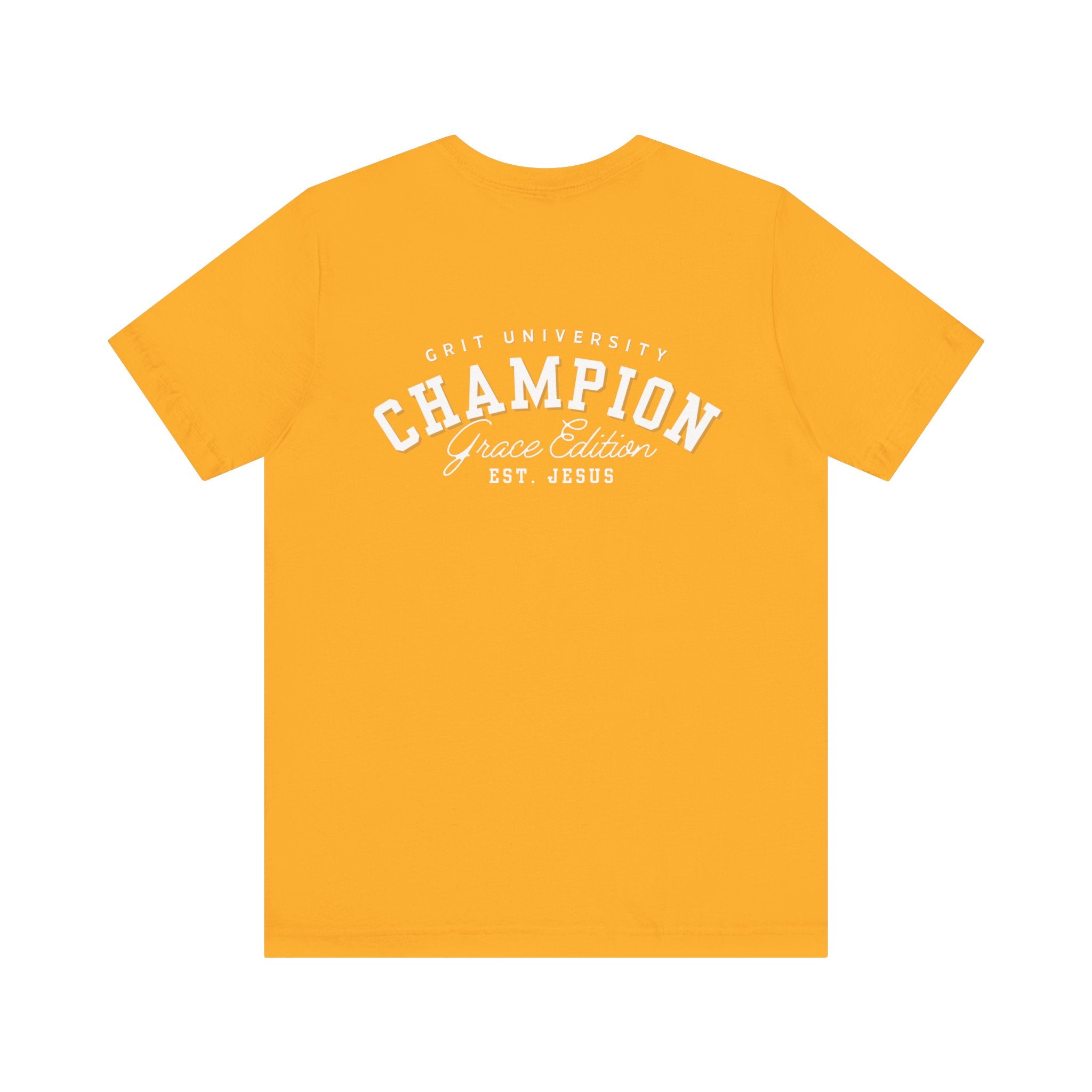 Collection of Champion Spirit Unisex Tee, Motivational T-Shirt for Everyday Wear, Ideal for College Students, Athletes, Gift for Graduates in a gallery layout