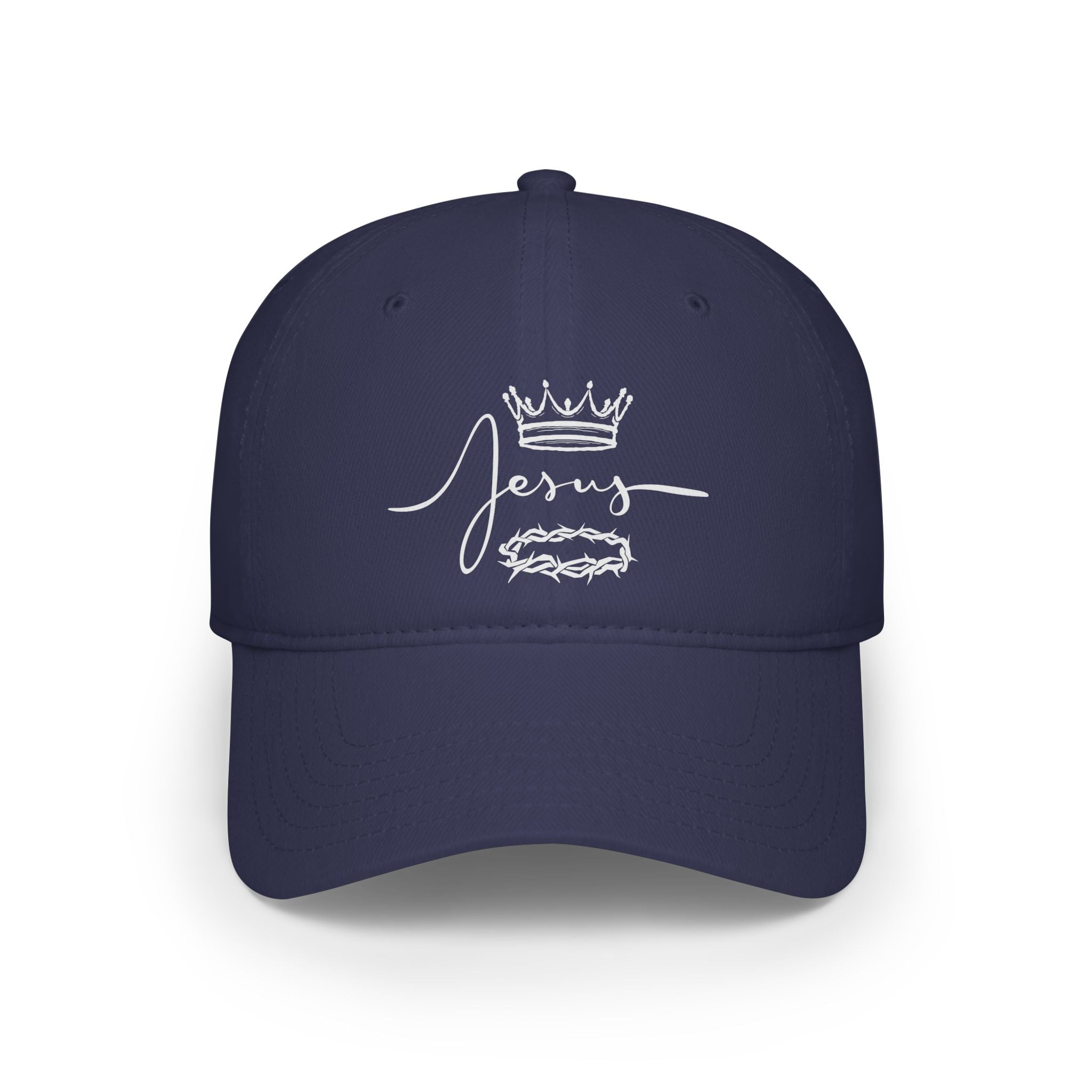 Collection of Jesus Crown & Thorns Low Profile Baseball Cap -Hat for Faith and Everyday Wear in a gallery layout