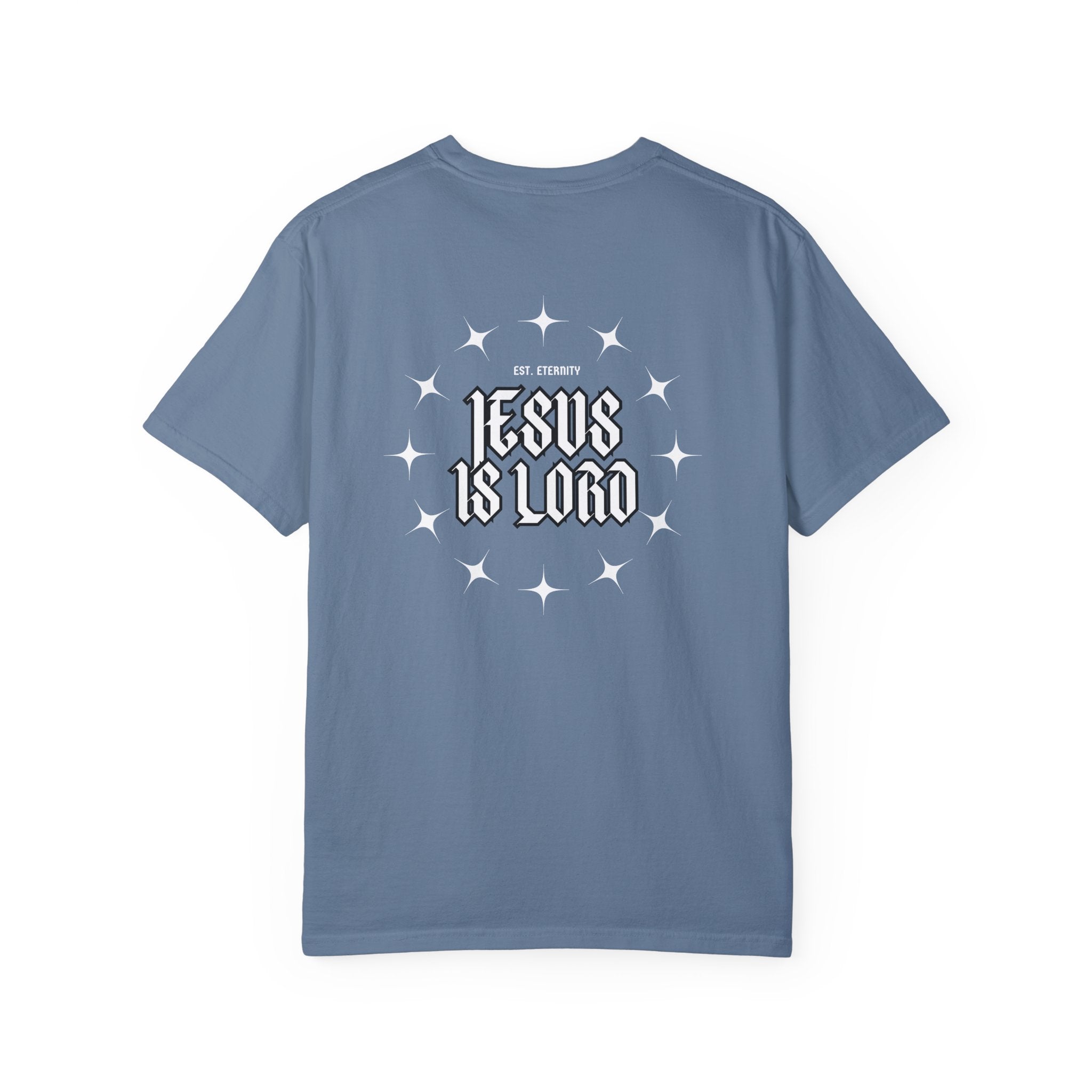 Collection of Jesus Is Lord Unisex Garment-Dyed T-Shirt - Faith-Inspired Apparel in a gallery layout