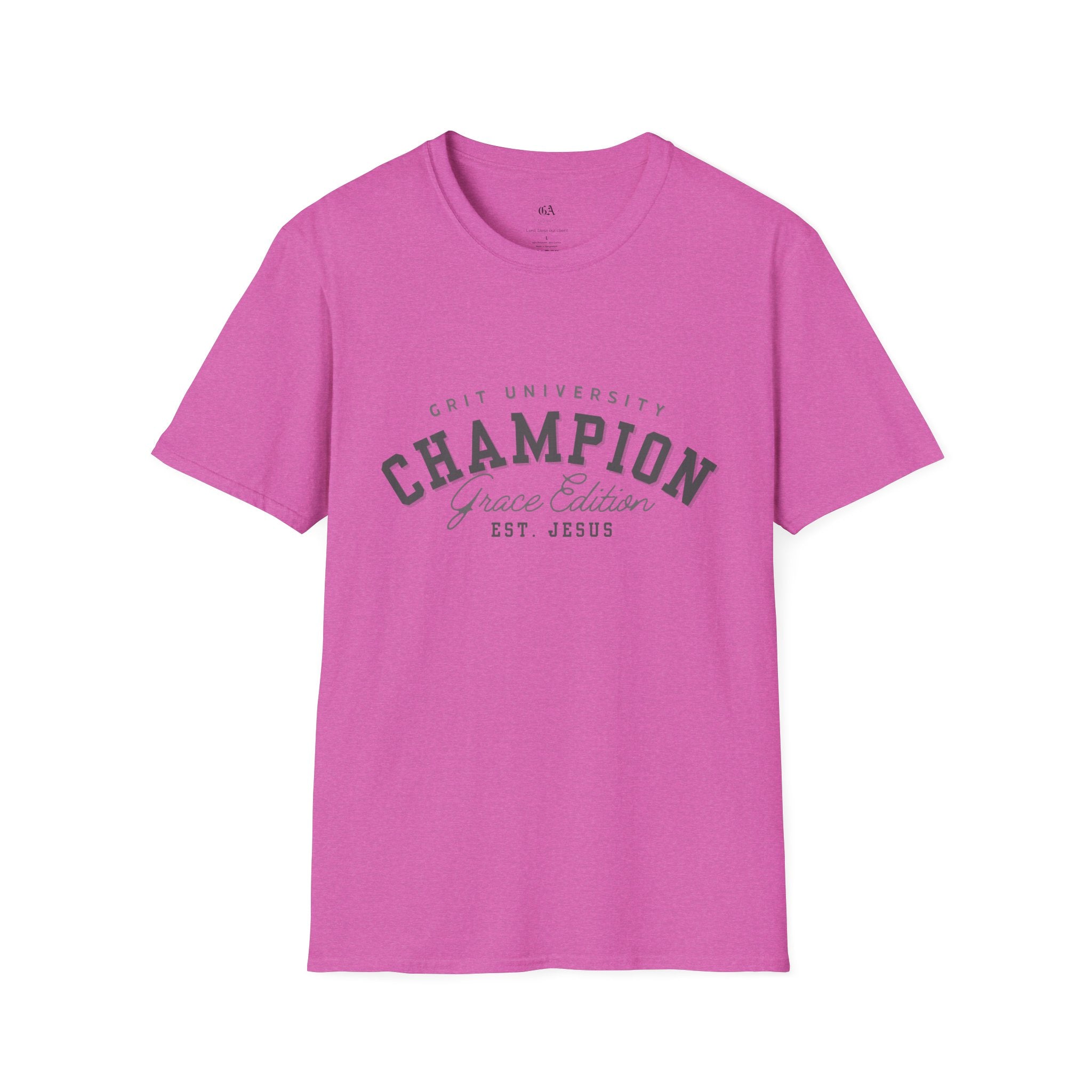 Collection of Christian Champion T-Shirt, Inspirational Tee, Faith Apparel, Gift for Believers, Grace Edition, Everyday Wear in a gallery layout