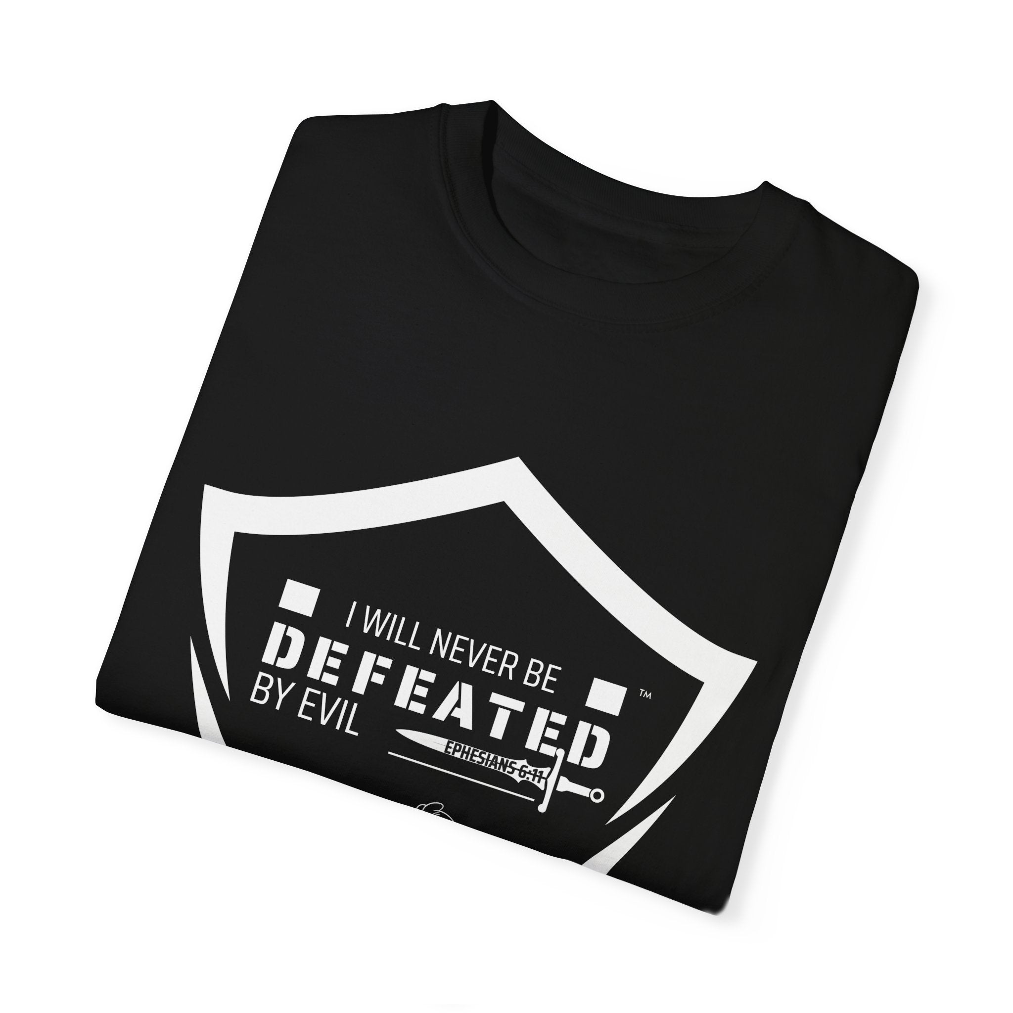 Collection of I Will Never Be Defeated T-Shirt | Unisex Garment in a gallery layout