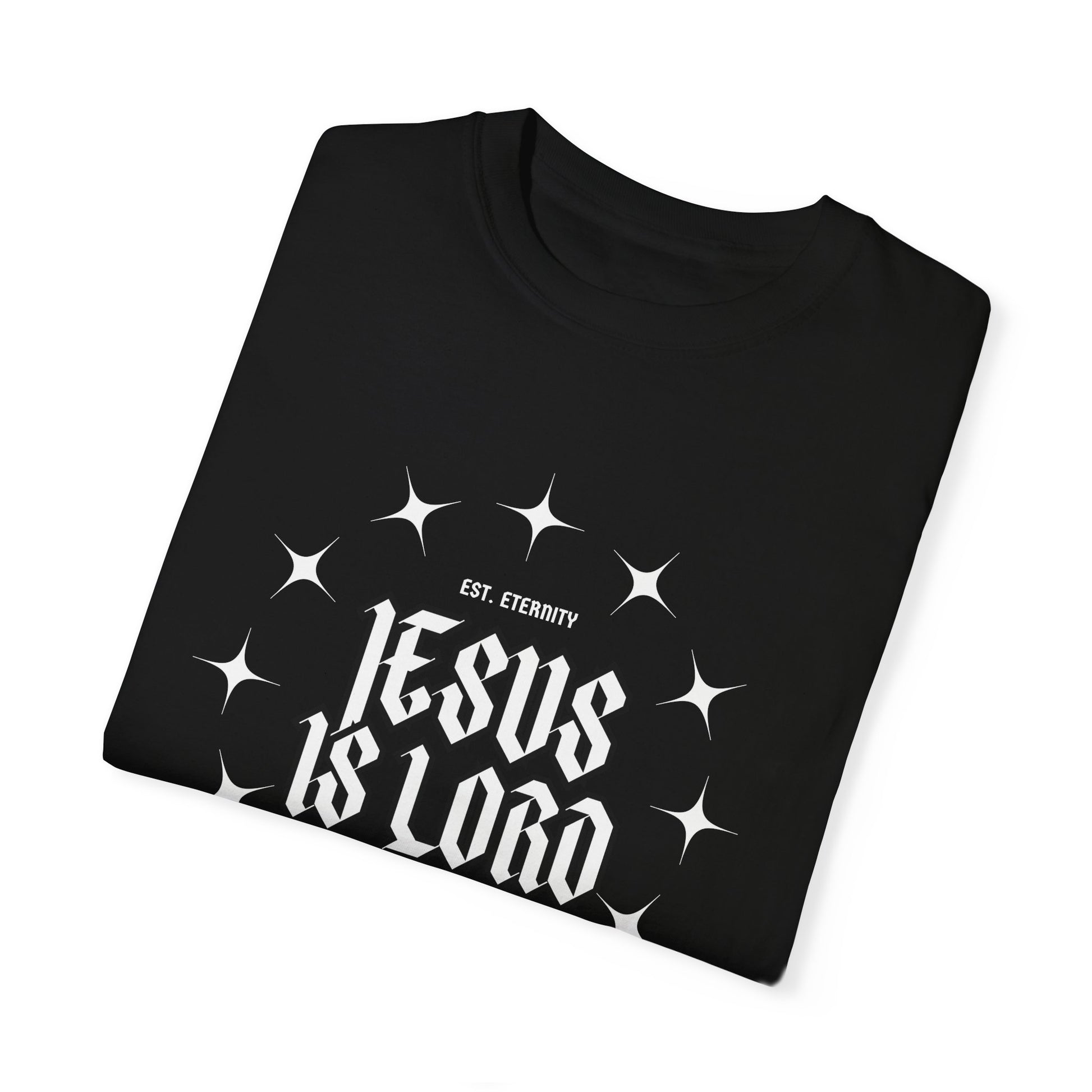 Jesus Is Lord Unisex Garment-Dyed T-Shirt - Faith-Inspired Apparel