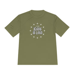 Collection of Unisex Moisture Wicking Tee - 'Jesus is Lord' Inspirational Activewear in a gallery layout