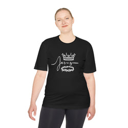Collection of Faith-Inspired Unisex Moisture Wicking Tee - 'Jesus' Crown Design in a gallery layout