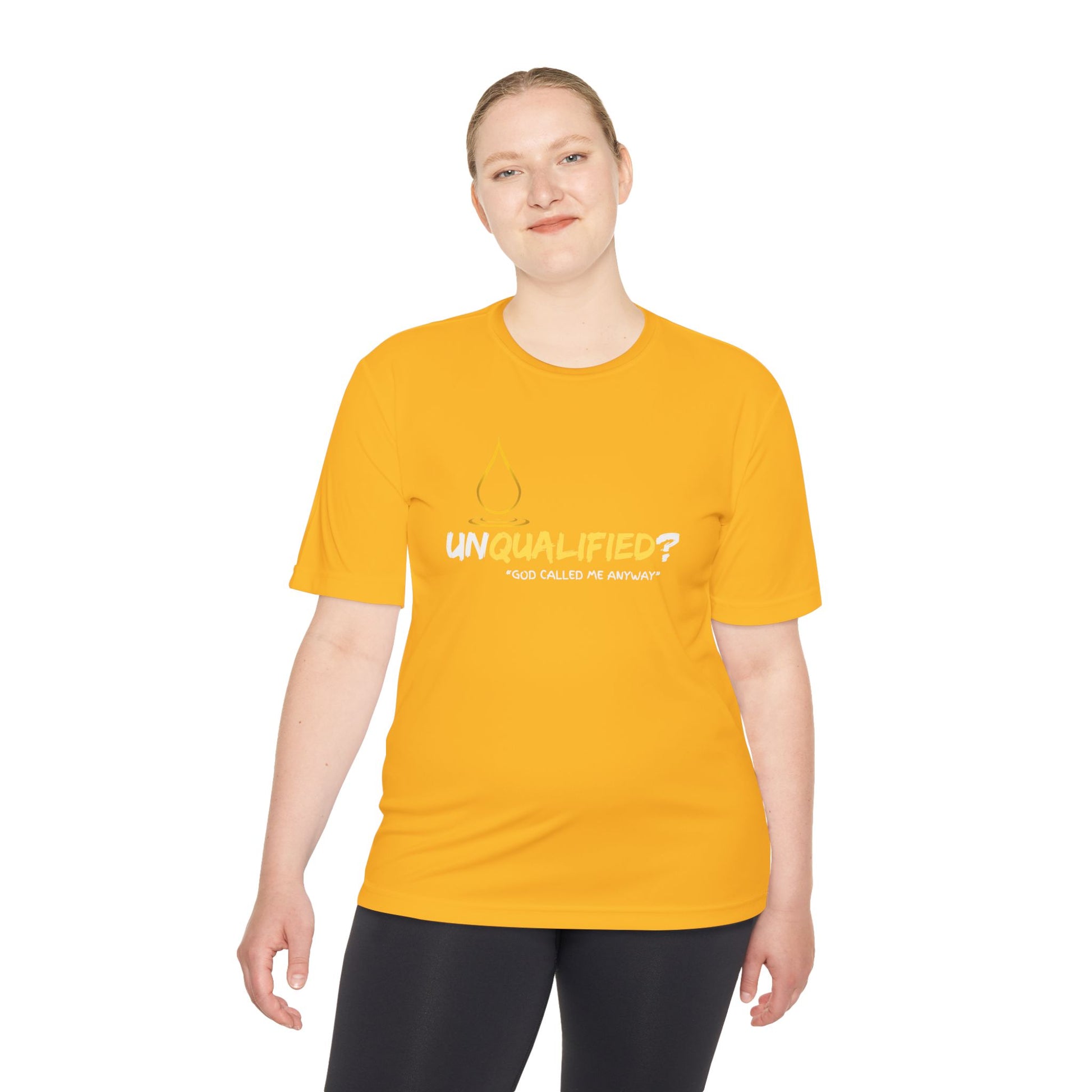 Unisex Moisture Wicking Tee - 'UNQUALIFIED?' Performance Shirt for Athletes