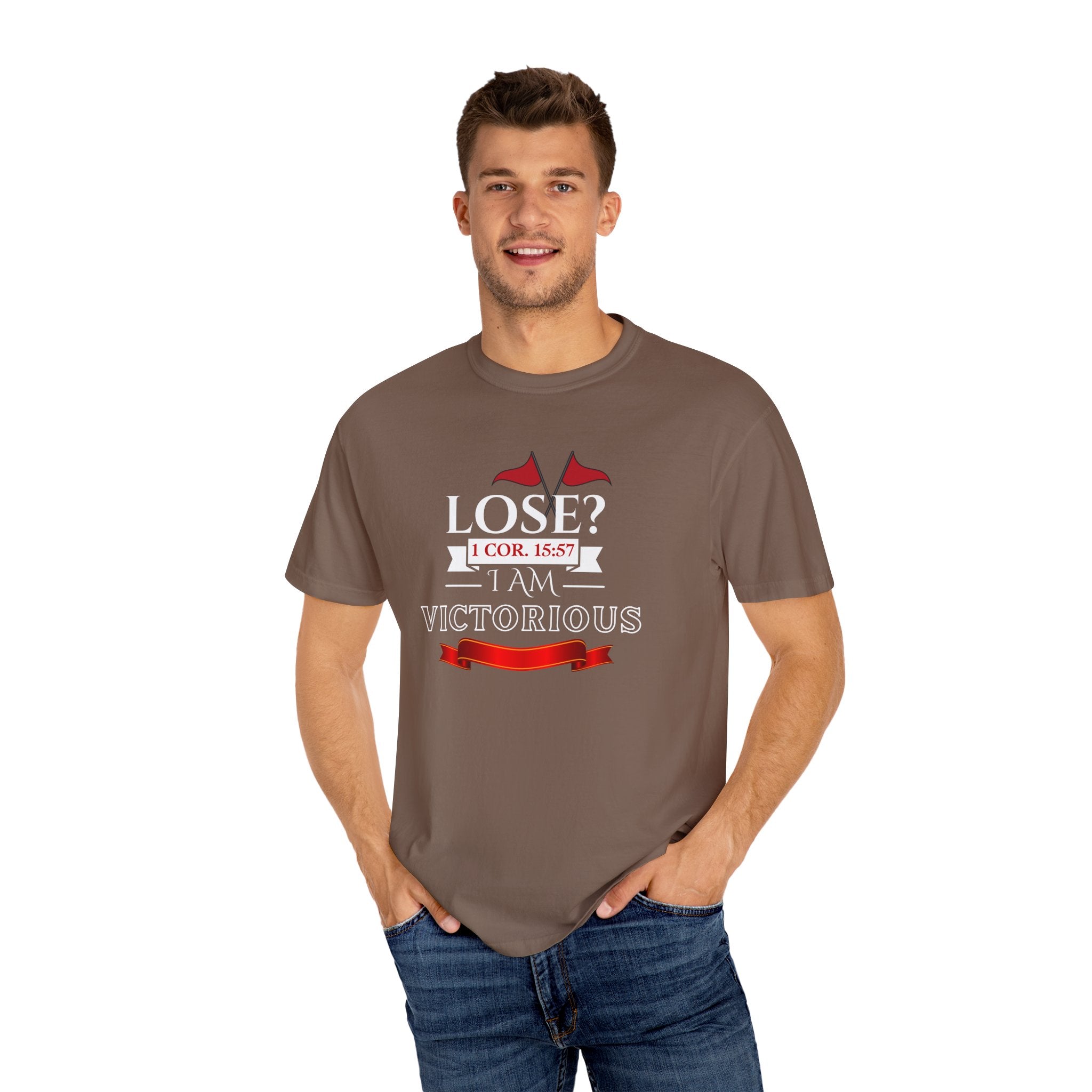 Collection of Victorious Faith Unisex T-Shirt - Lose? I Am Victorious - Inspirational Christian Apparel in a gallery layout