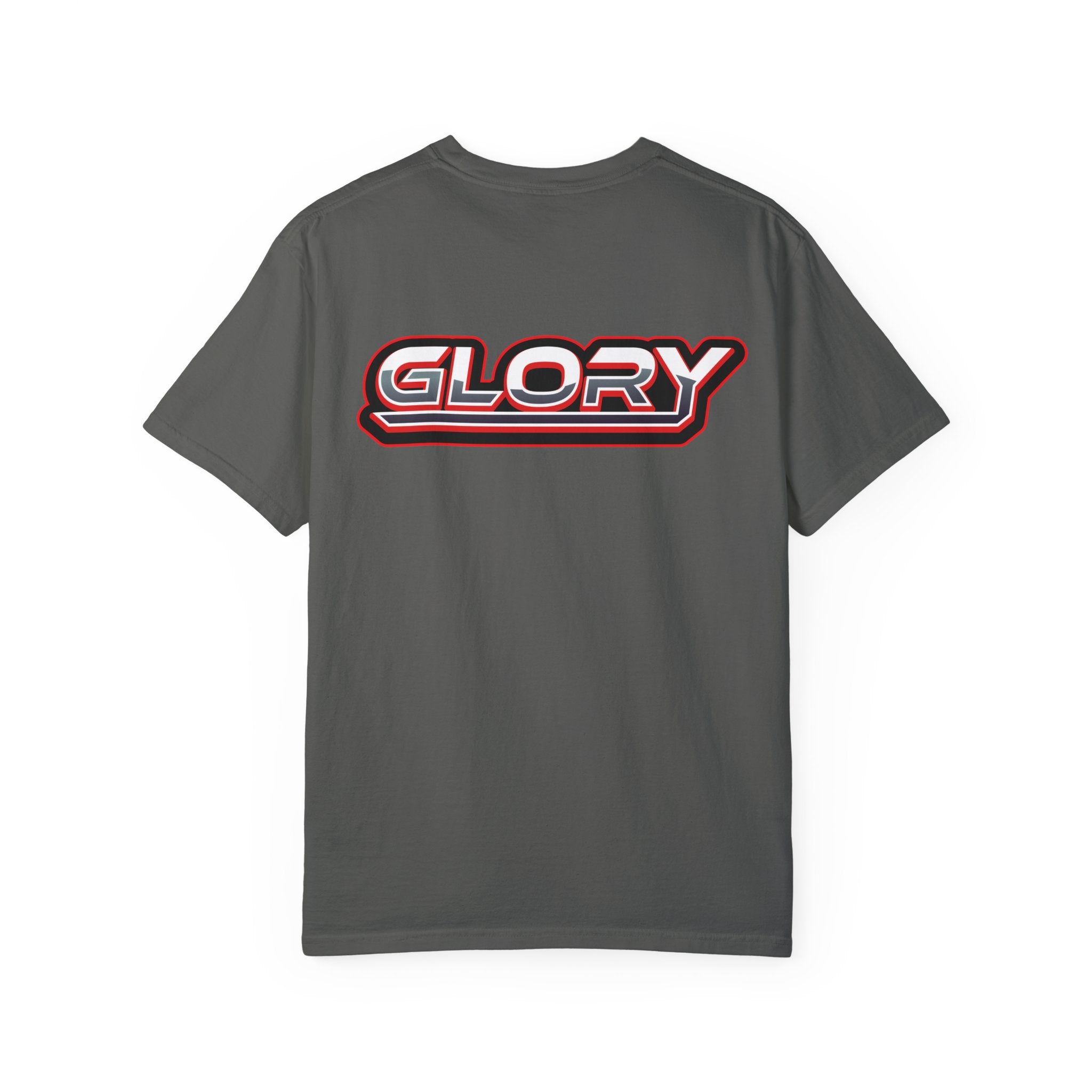 Collection of Unisex Garment-Dyed T-Shirt - 'GLORY' Graphic Tee for Everyday Wear in a gallery layout