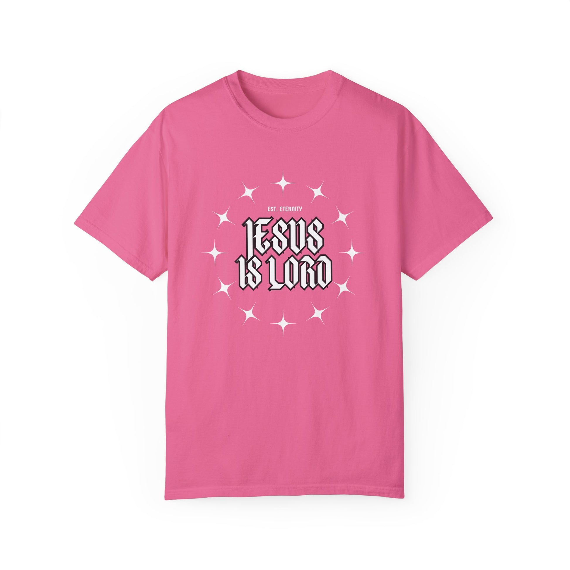 Jesus Is Lord Unisex Garment-Dyed T-Shirt - Faith-Inspired Apparel