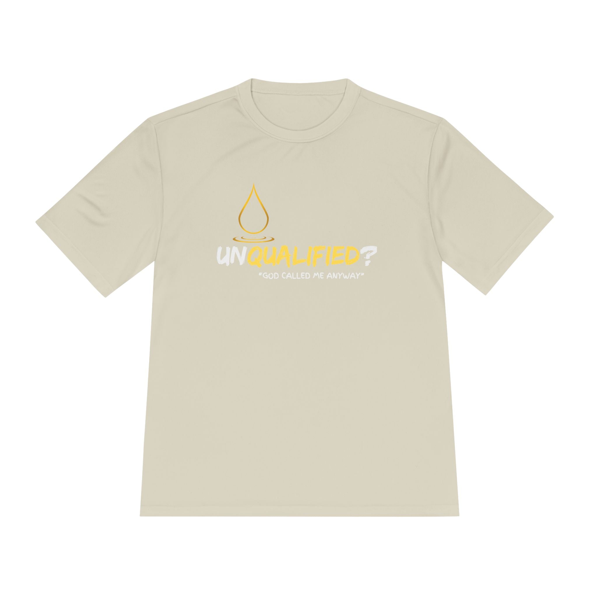 Collection of Unisex Moisture Wicking Tee - 'UNQUALIFIED?' Performance Shirt for Athletes in a gallery layout
