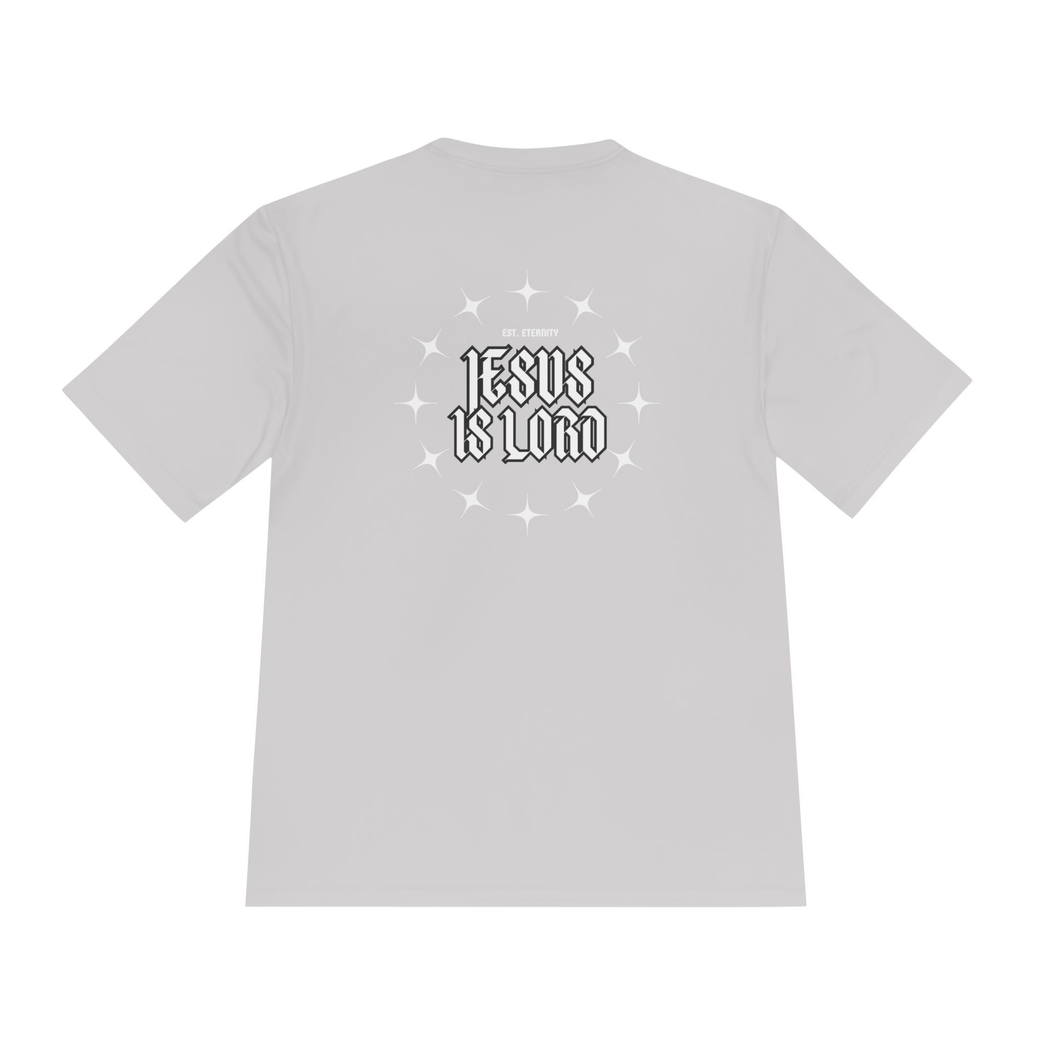 Collection of Unisex Moisture Wicking Tee - 'Jesus is Lord' Inspirational Activewear in a gallery layout