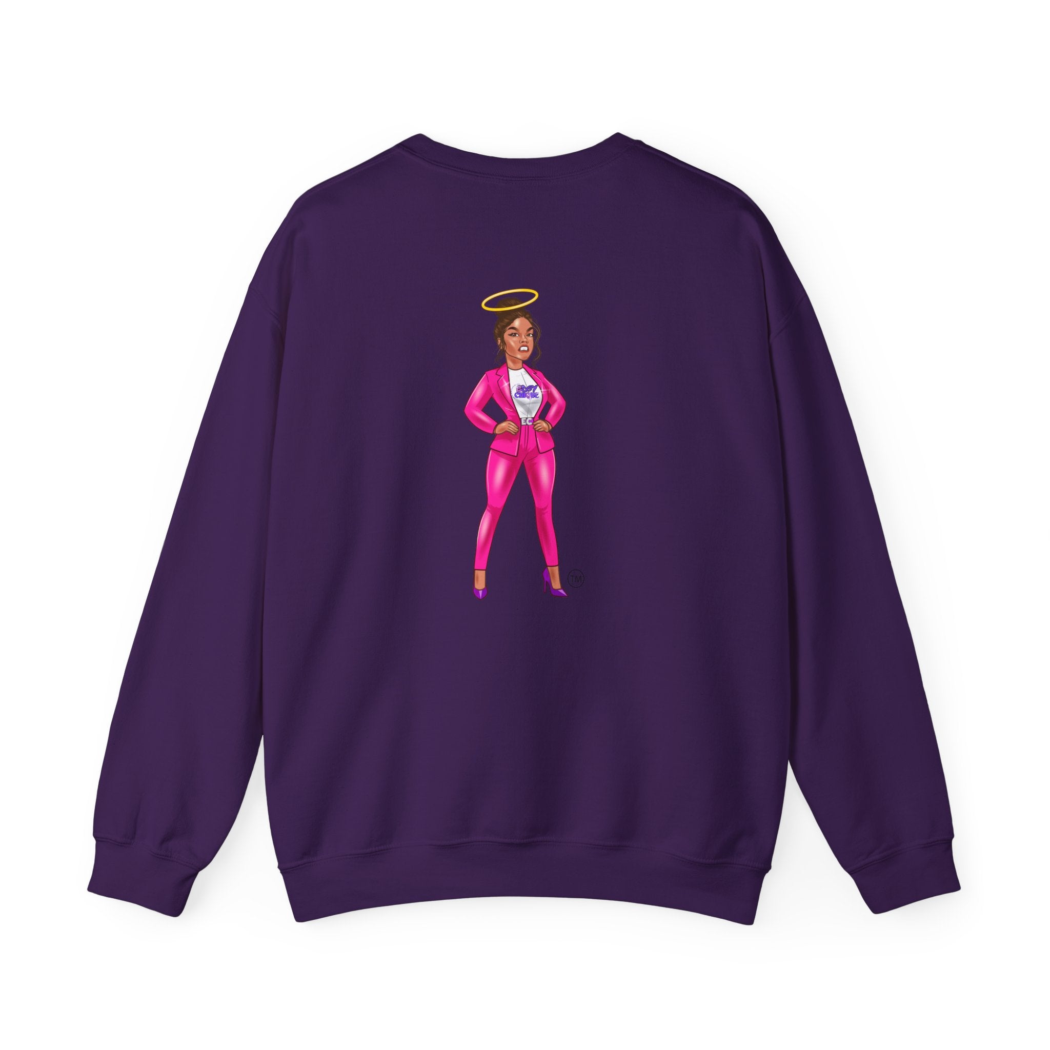 Collection of Edgy Chique Crewneck Sweatshirt - Trendy Design for Confident Women in a gallery layout