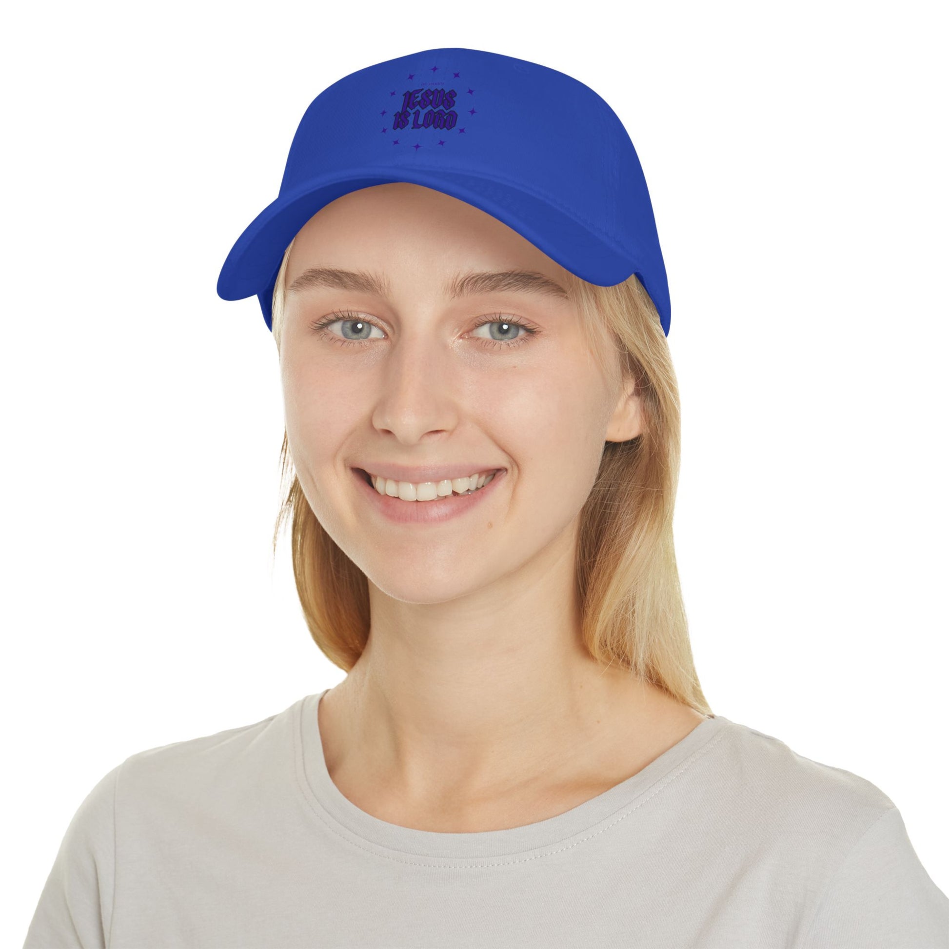 Inspirational Low Profile Baseball Cap - 'Jesus Is Lord' Design