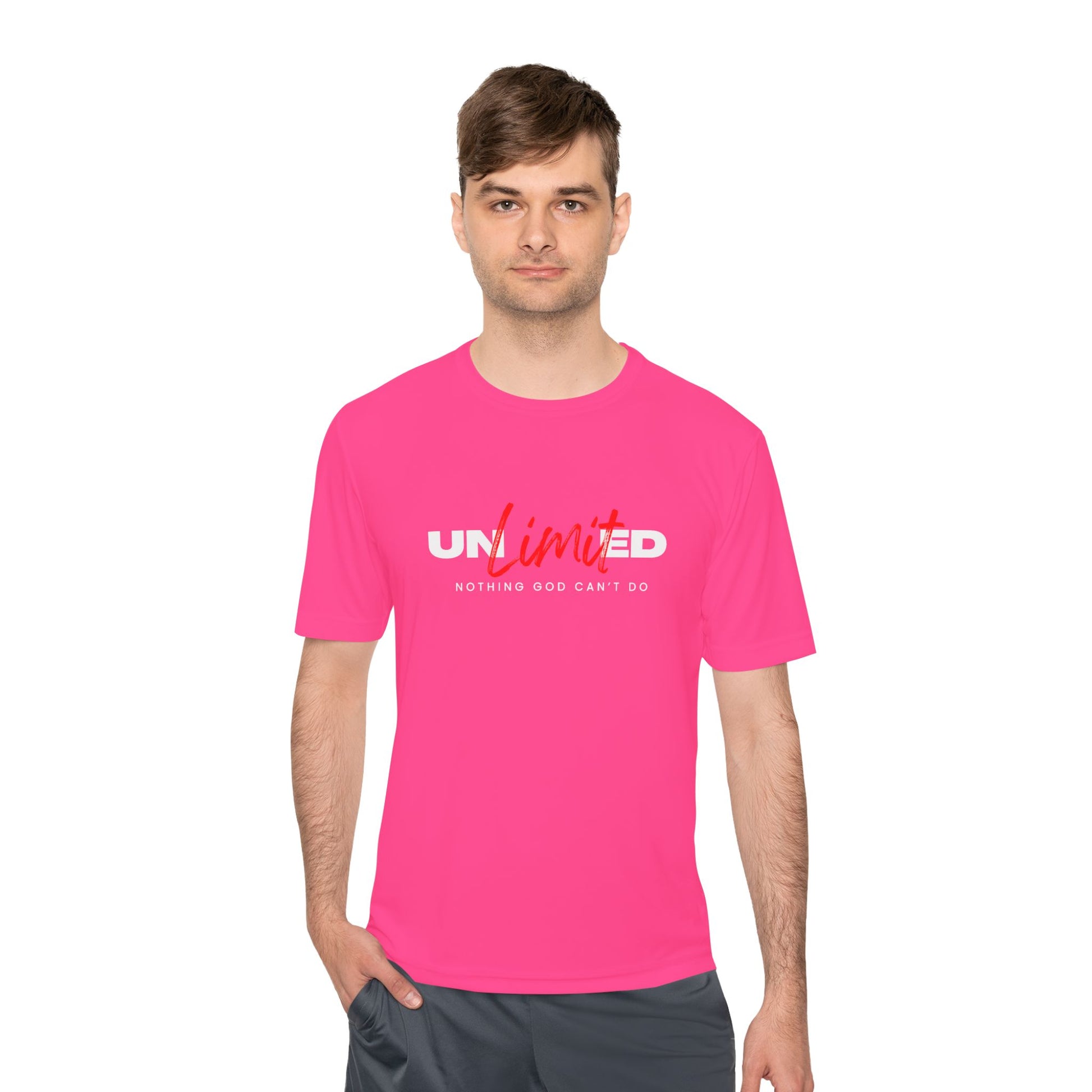 Unisex Moisture Wicking Tee - 'Unlimited' Inspirational Sportswear