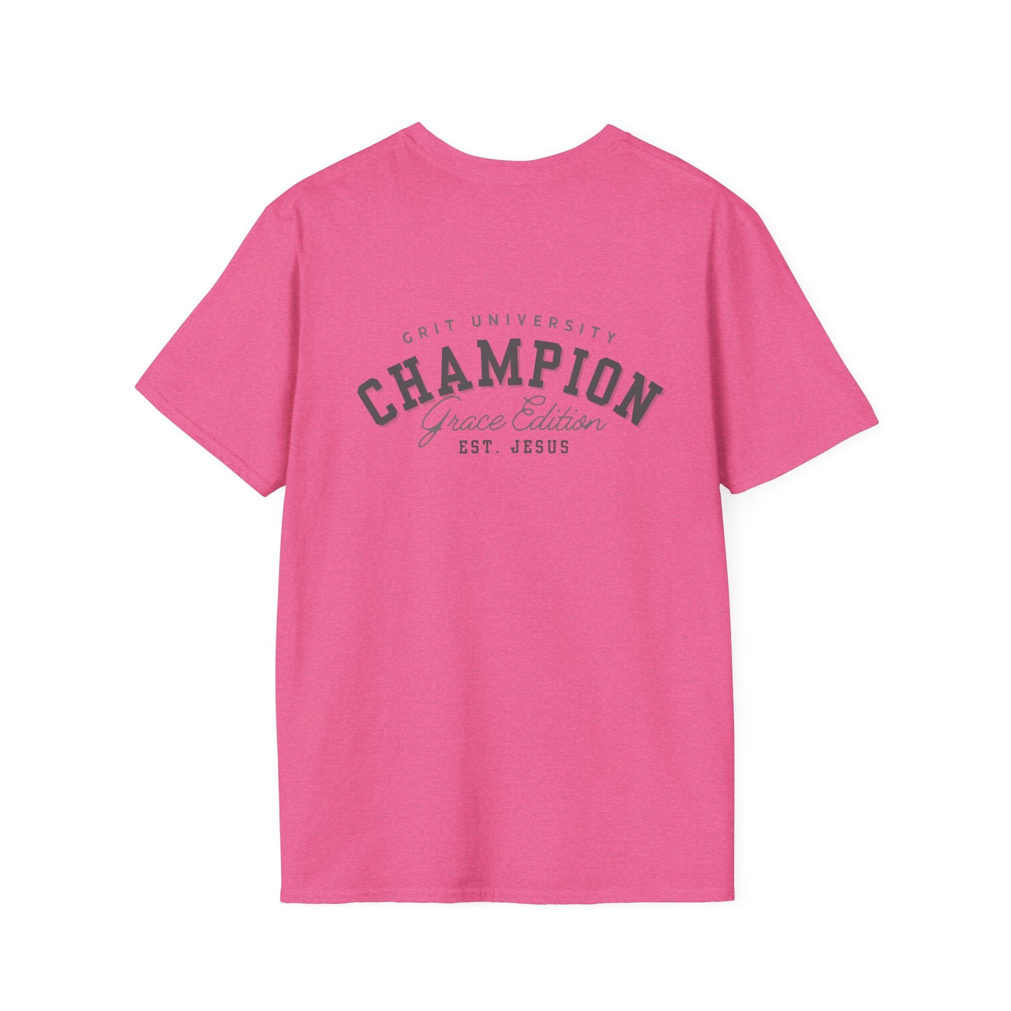 Collection of Christian Champion T-Shirt, Inspirational Tee, Faith Apparel, Gift for Believers, Grace Edition, Everyday Wear in a gallery layout